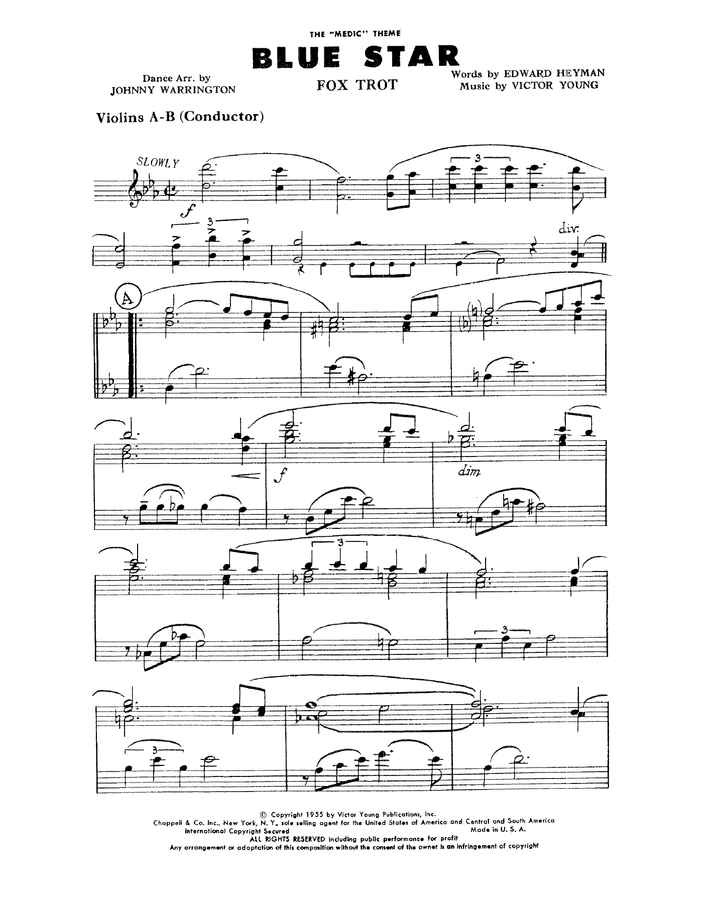 Blue Star — sheet music preview