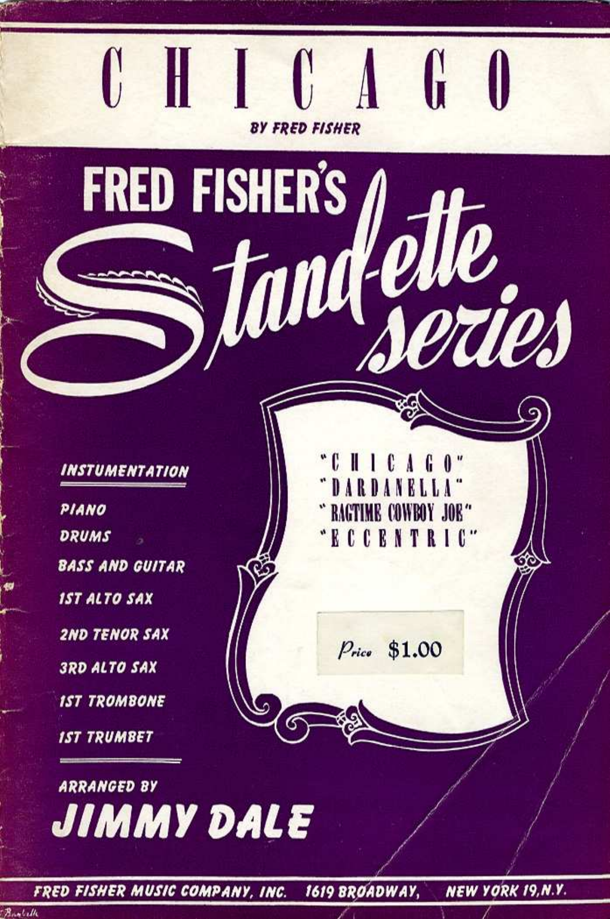 Chicago — sheet music cover (first page)