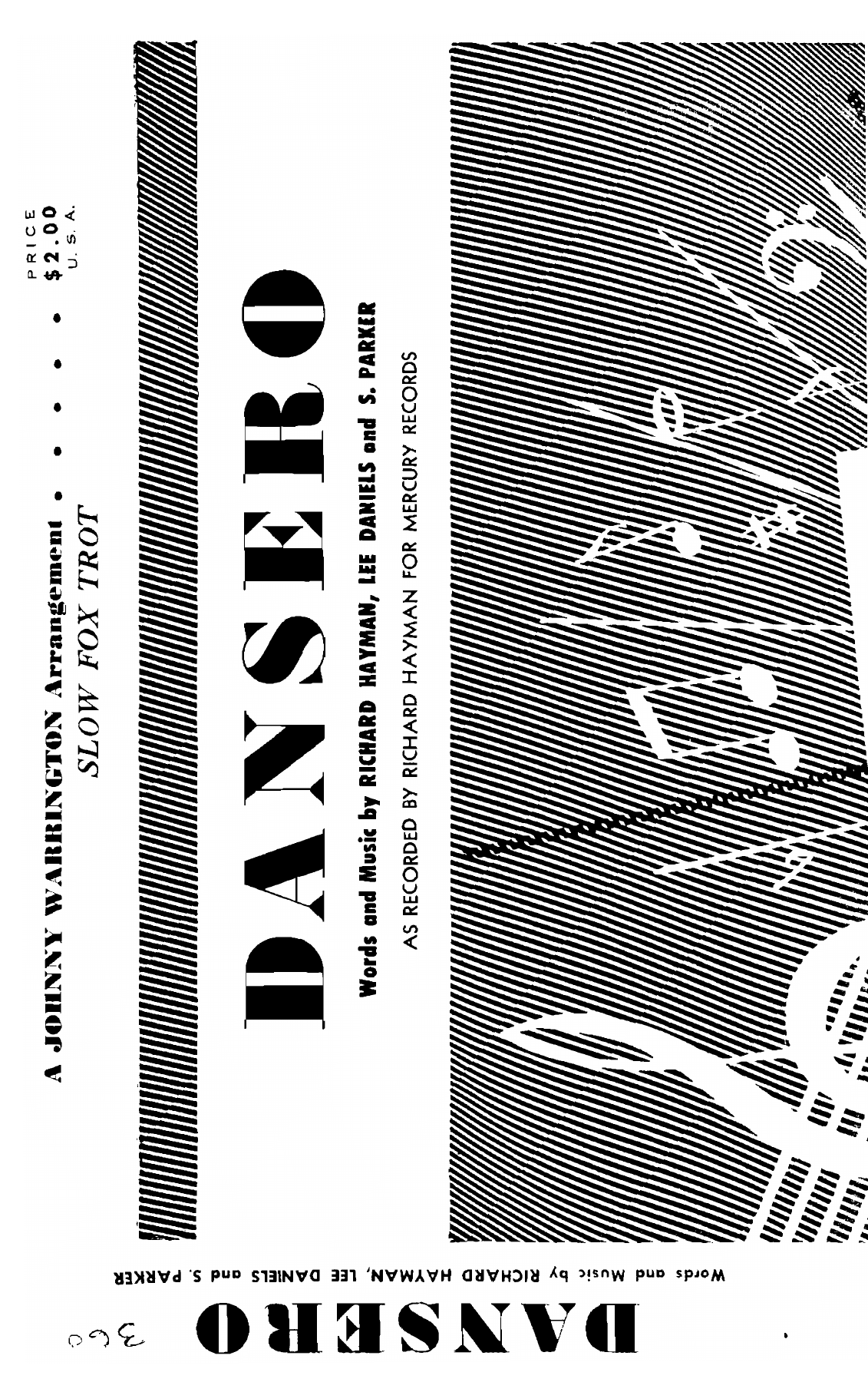 Dansero — sheet music cover (first page)