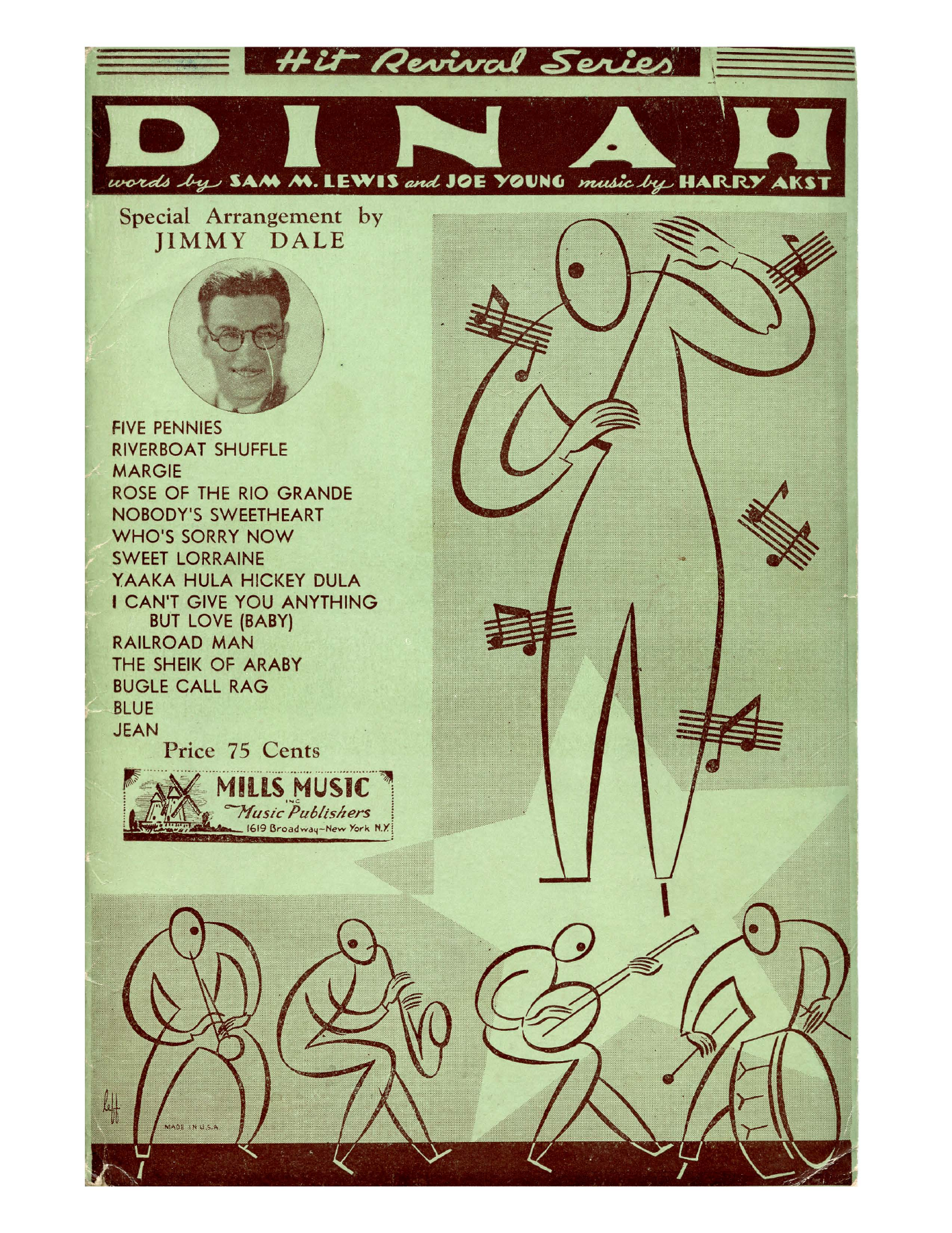 Dinah — Big Band sheet music arranged by J. Dale | Foxtrot