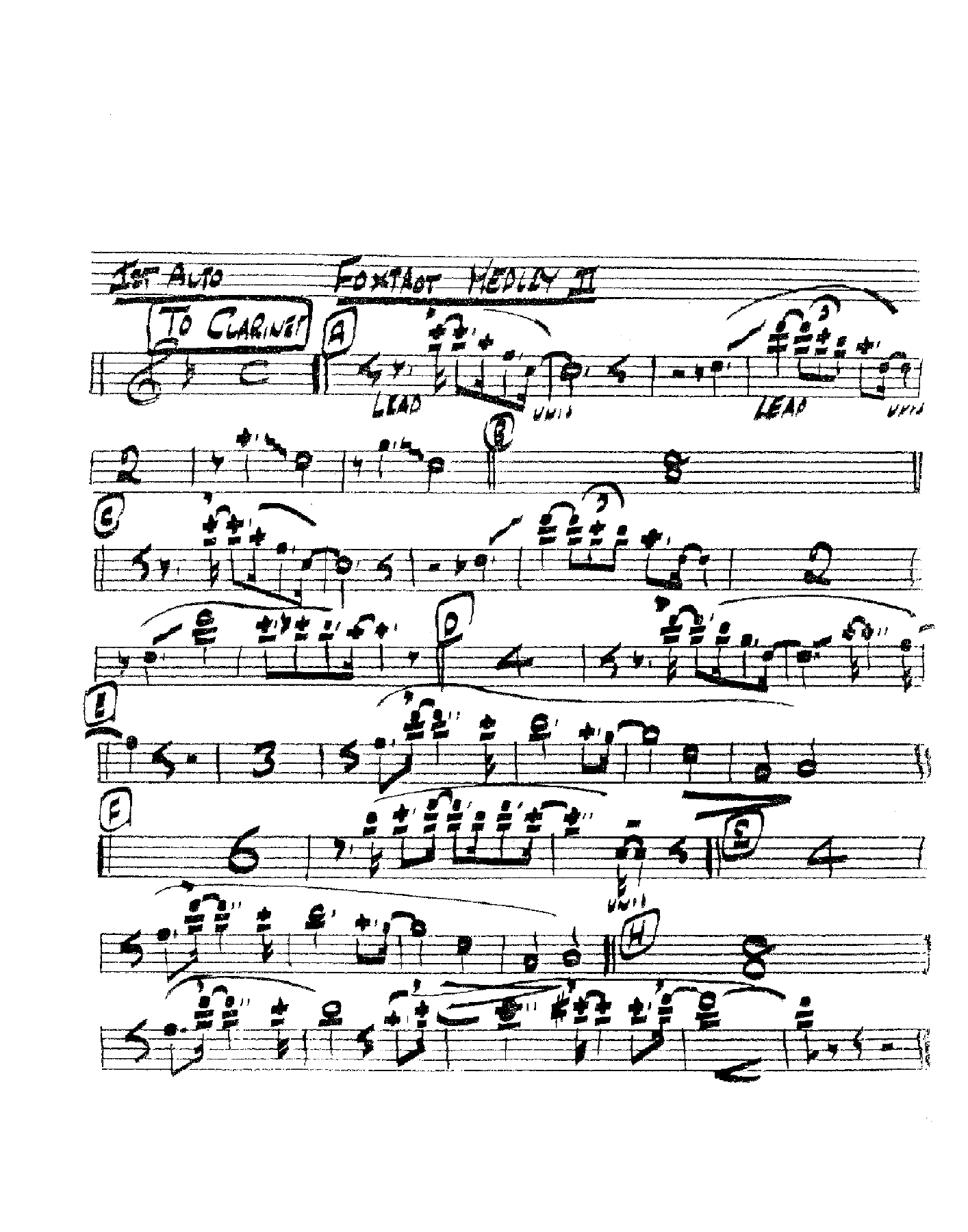 Foxtrot Medley II — Big Band sheet music arranged by J. Farley | Foxtrot