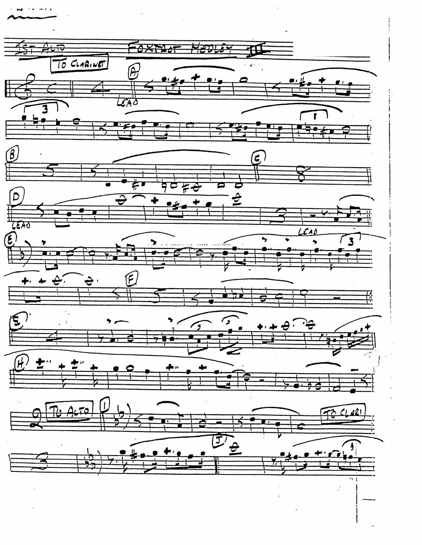 Foxtrot Medley III — sheet music preview