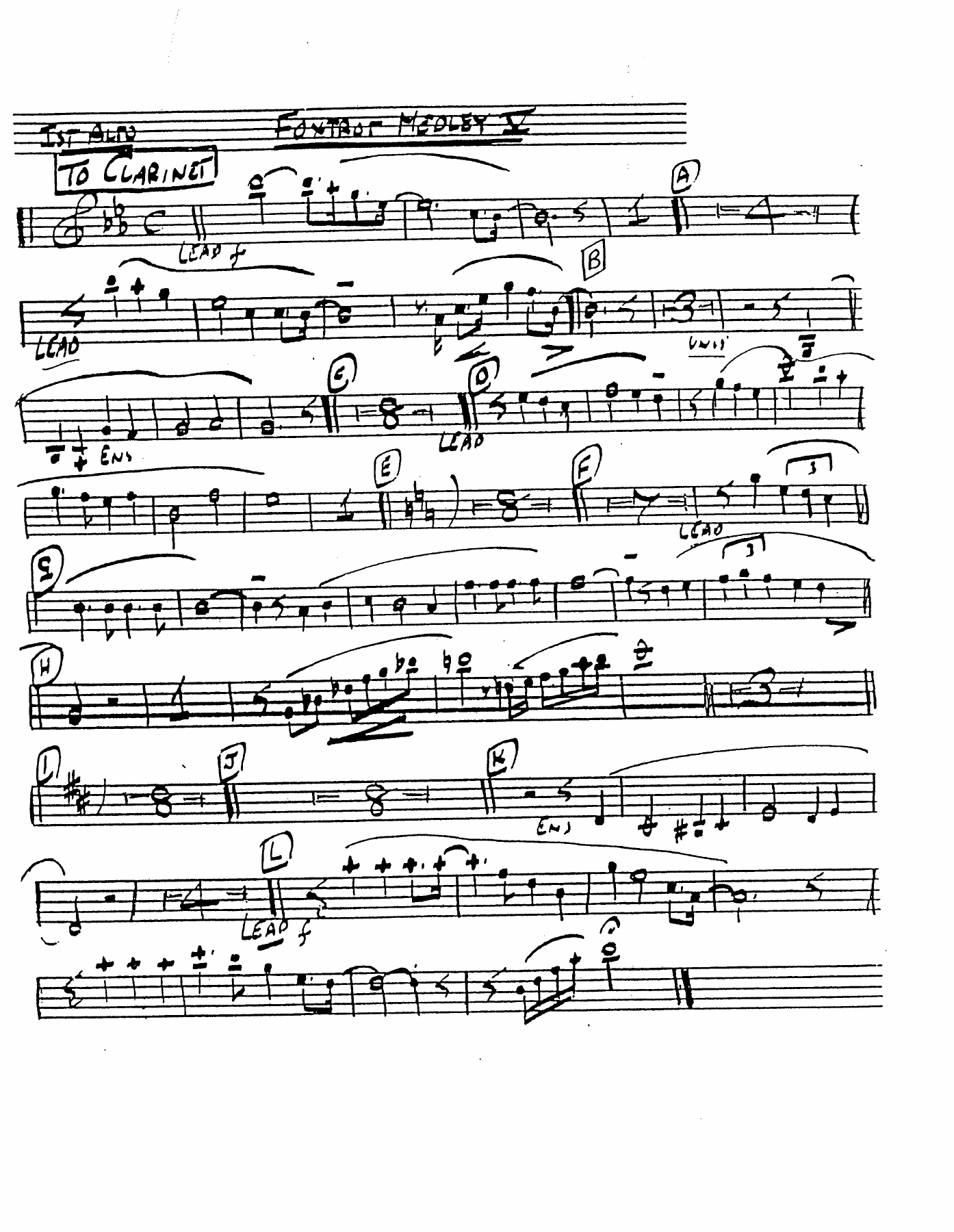 Foxtrot Medley V — sheet music preview