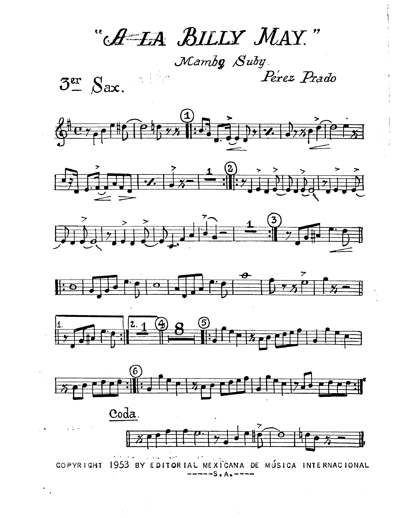 Billy May Mambo — page 2