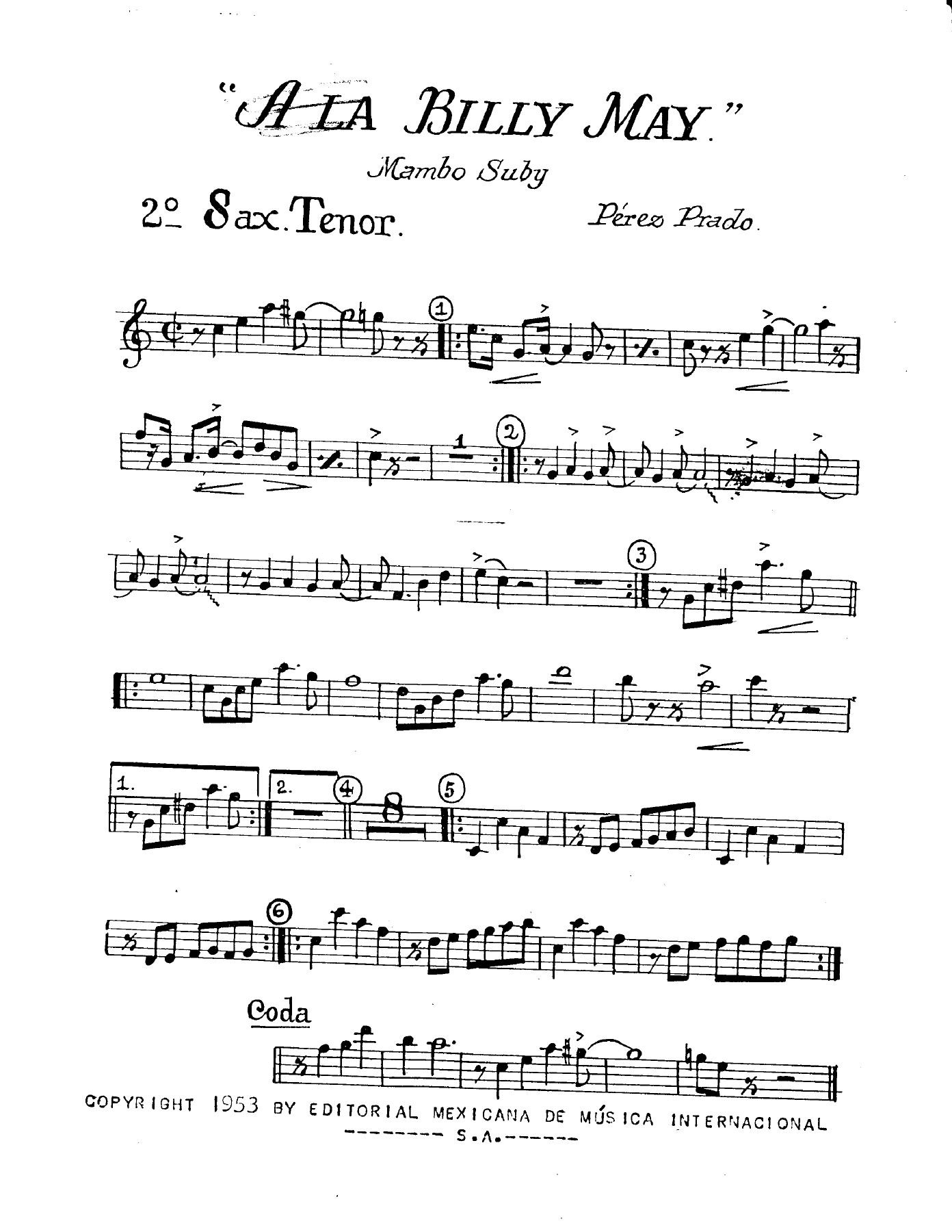 Billy May Mambo — page 3