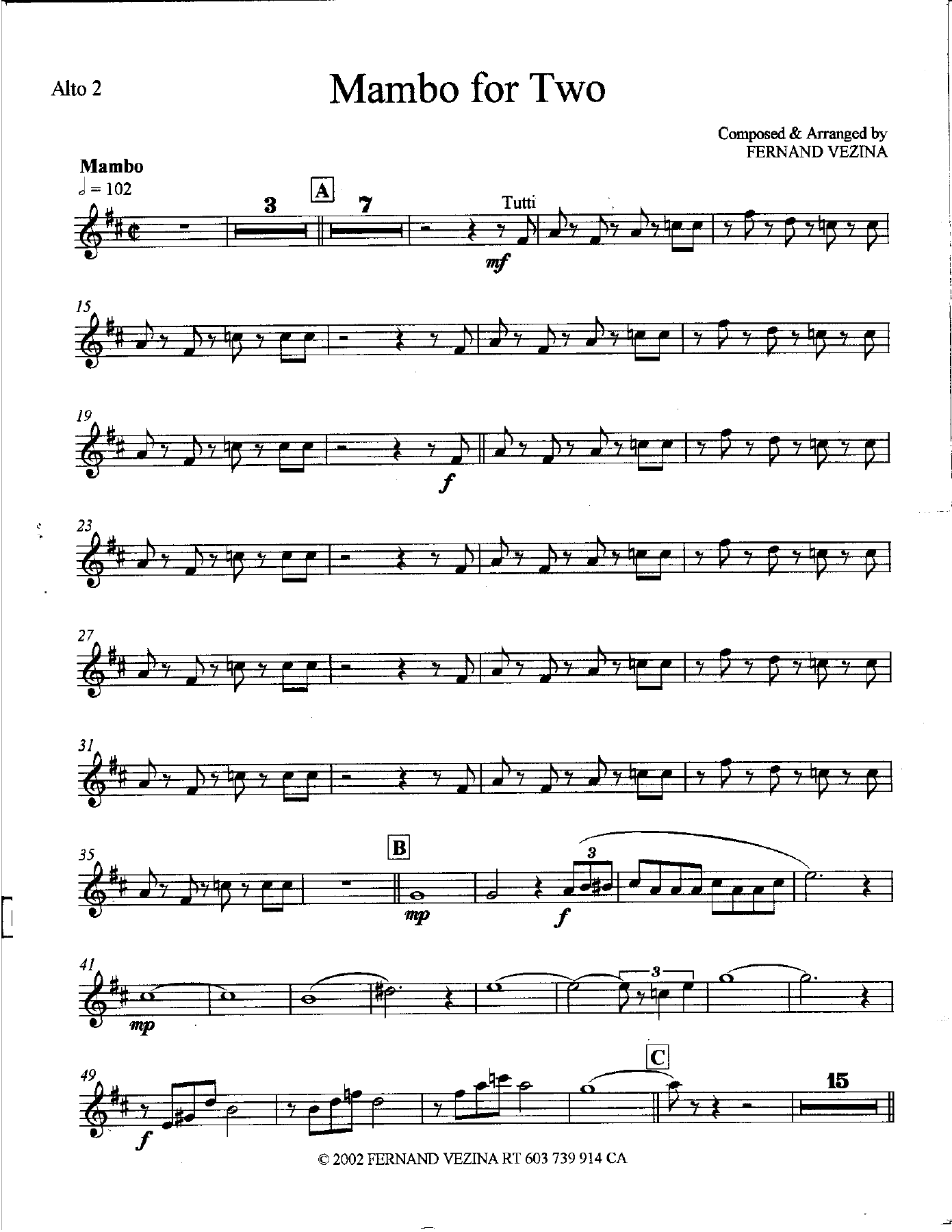 Mambo For Two — page 3