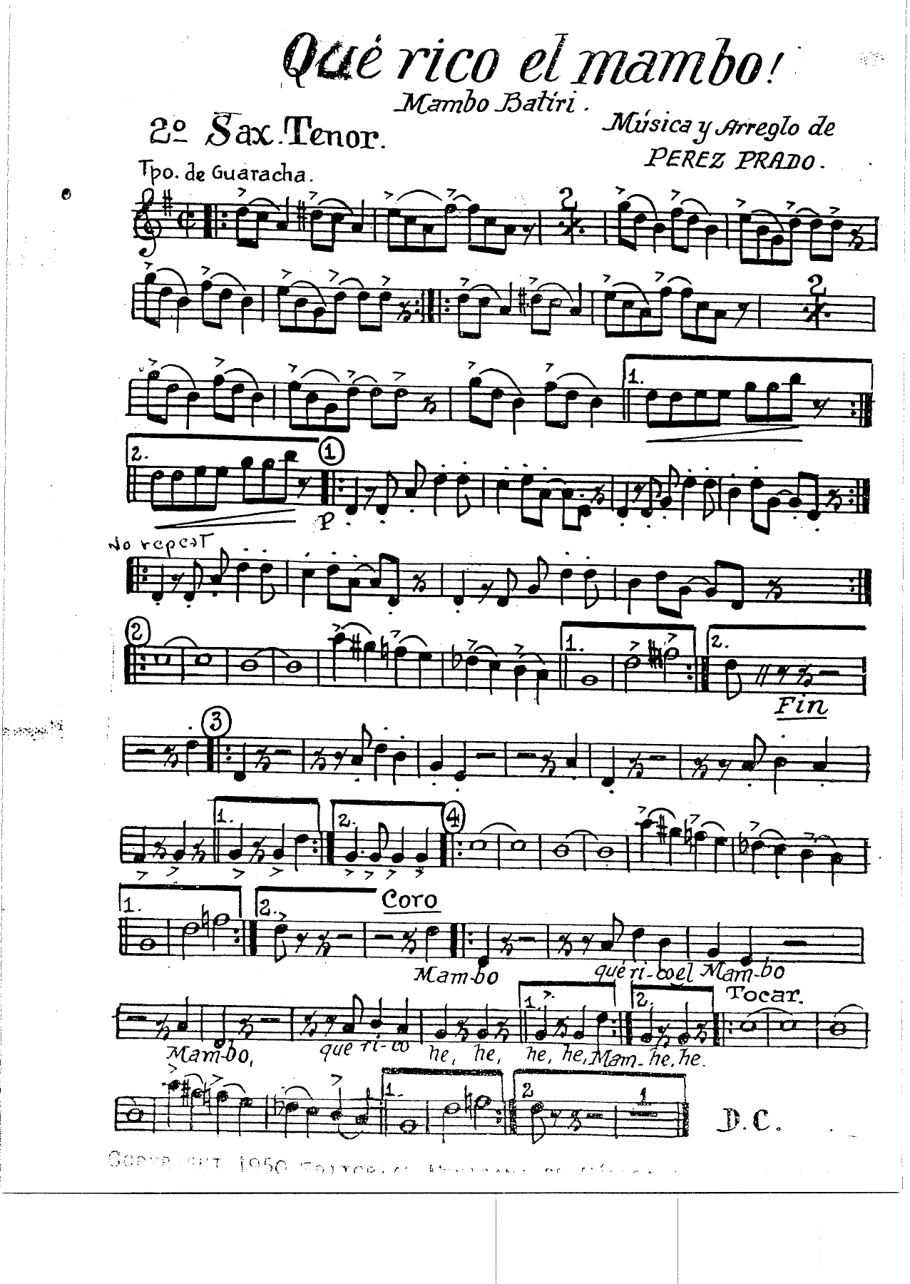 Que Rico El Mambo — page 3