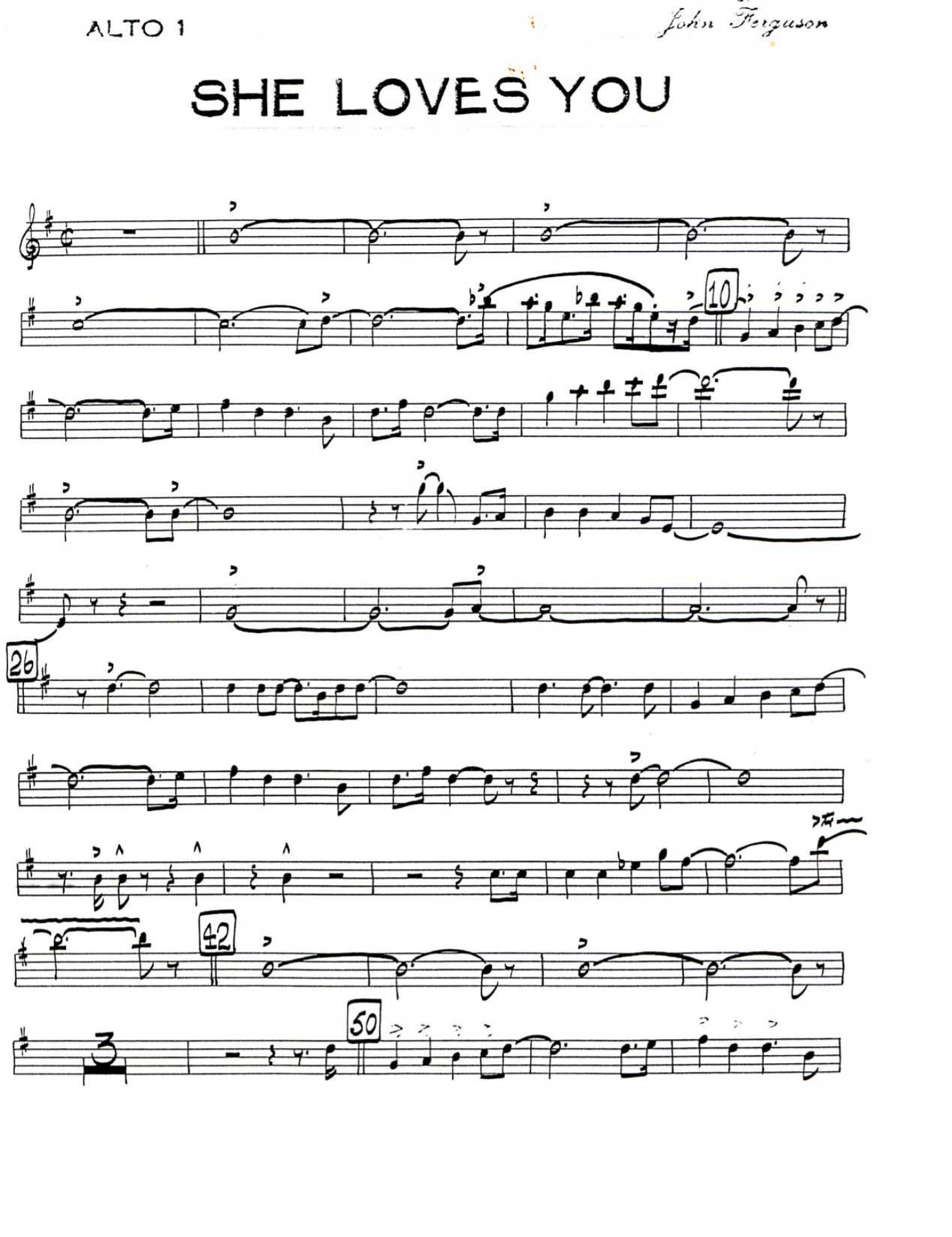 She Loves You Yeah Yeah Yeah — sheet music preview