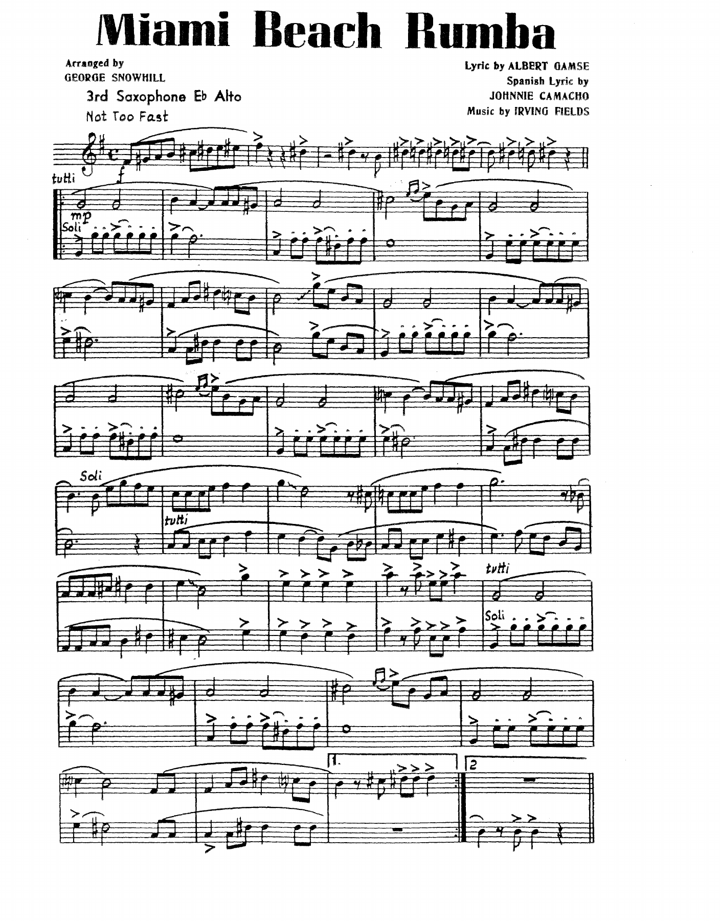 Miami Beach Rumba — page 3