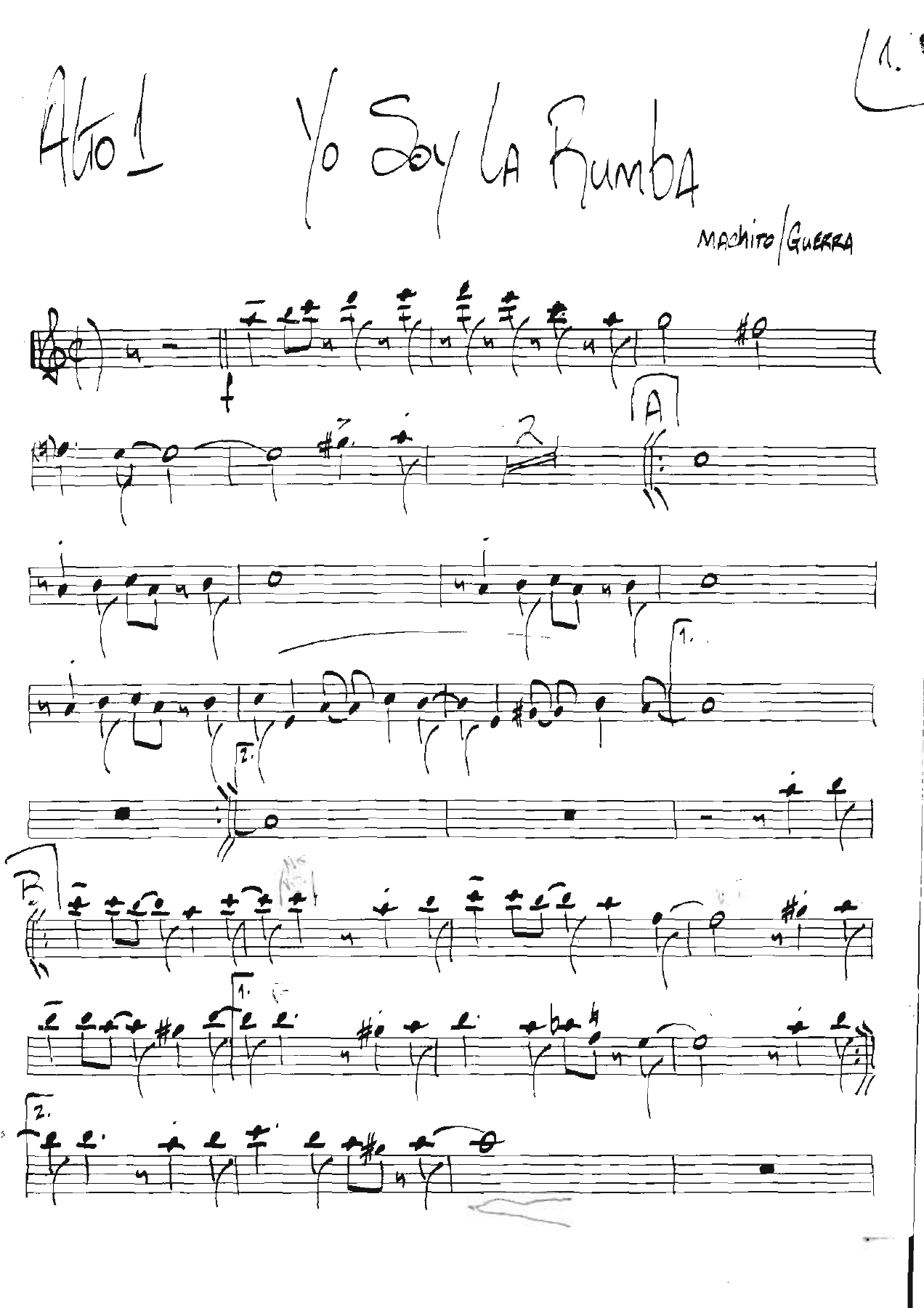 Yo Soy La Rumba — sheet music preview