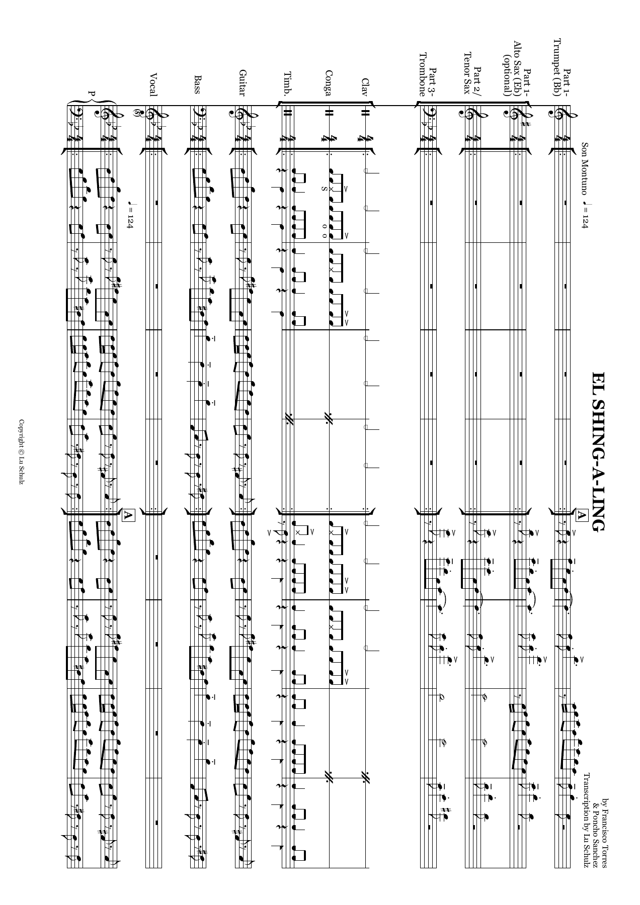 El Shing-A-Ling — sheet music cover (first page)
