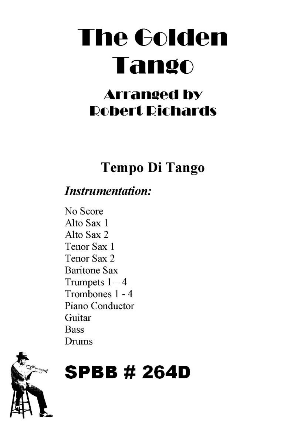 The Golden Tango — sheet music preview