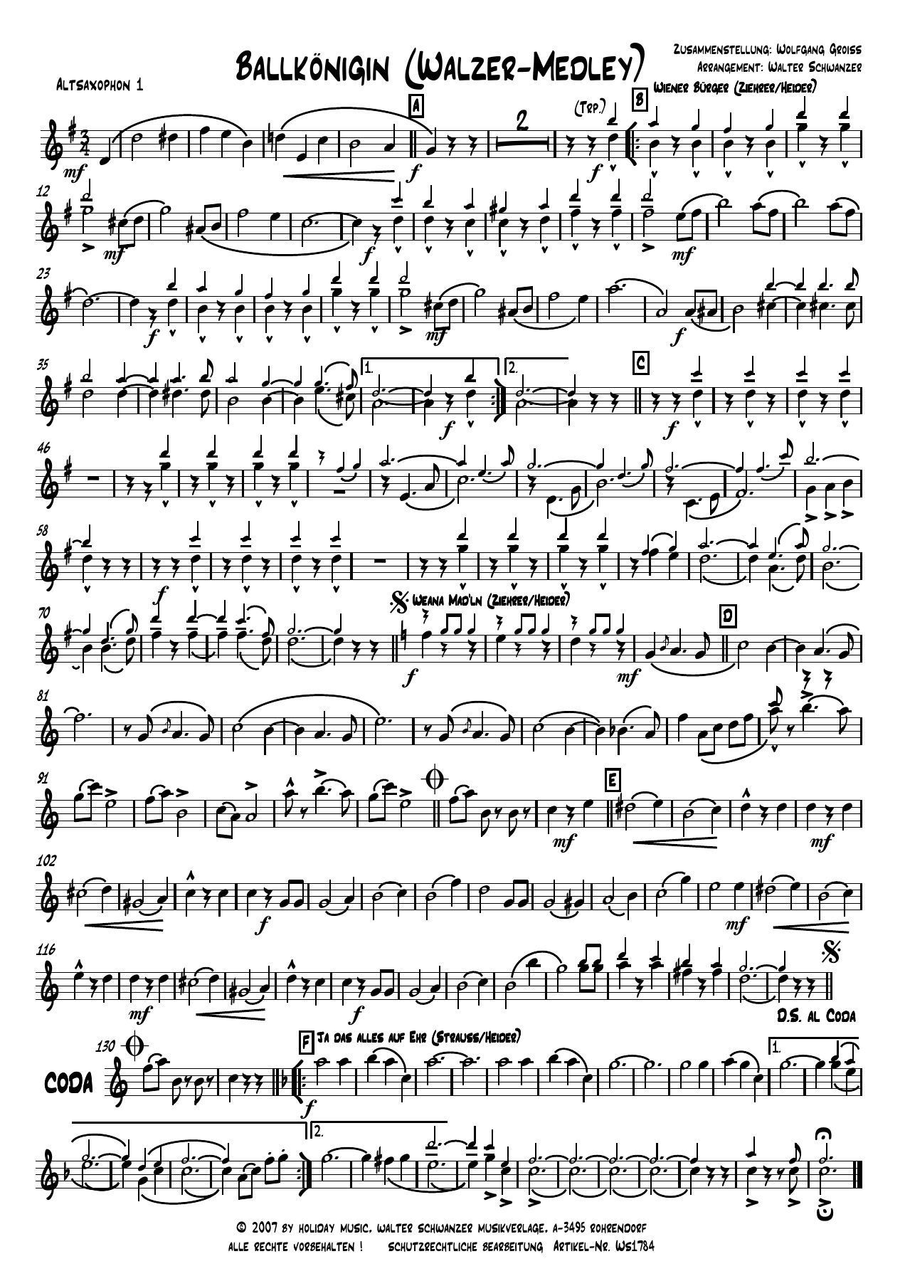 Ballkonigin — sheet music preview