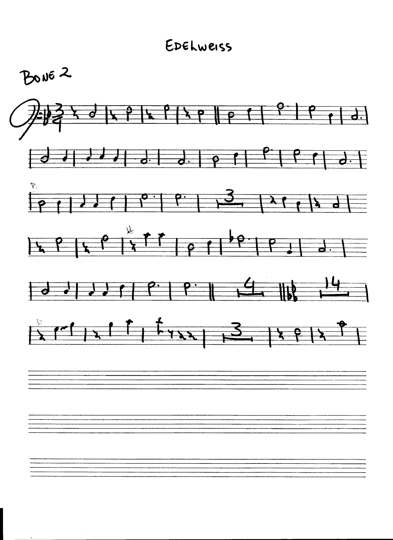 Edelweiss - Handwritten - Waltz — page 3