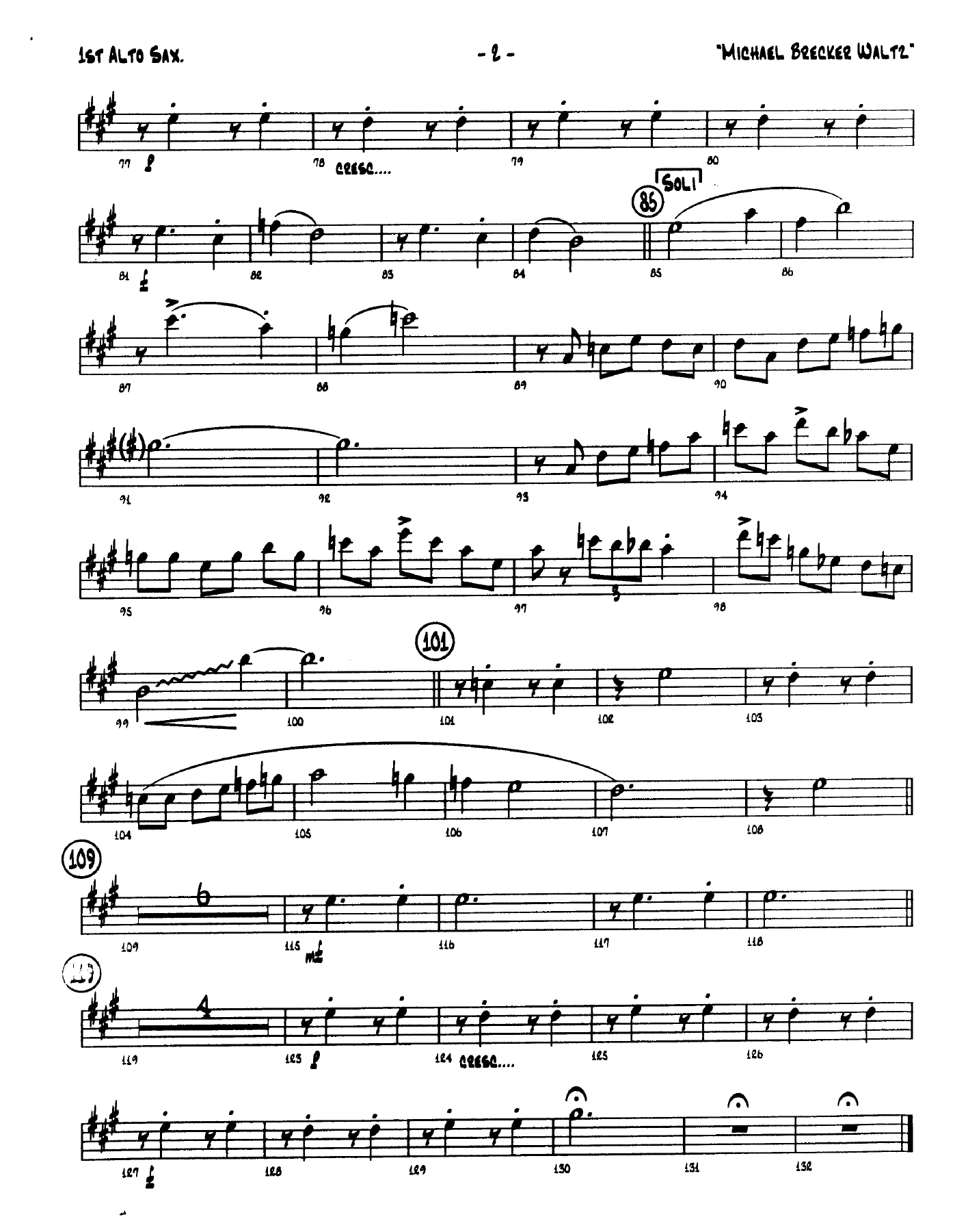 Michael Brecker Waltz — page 2