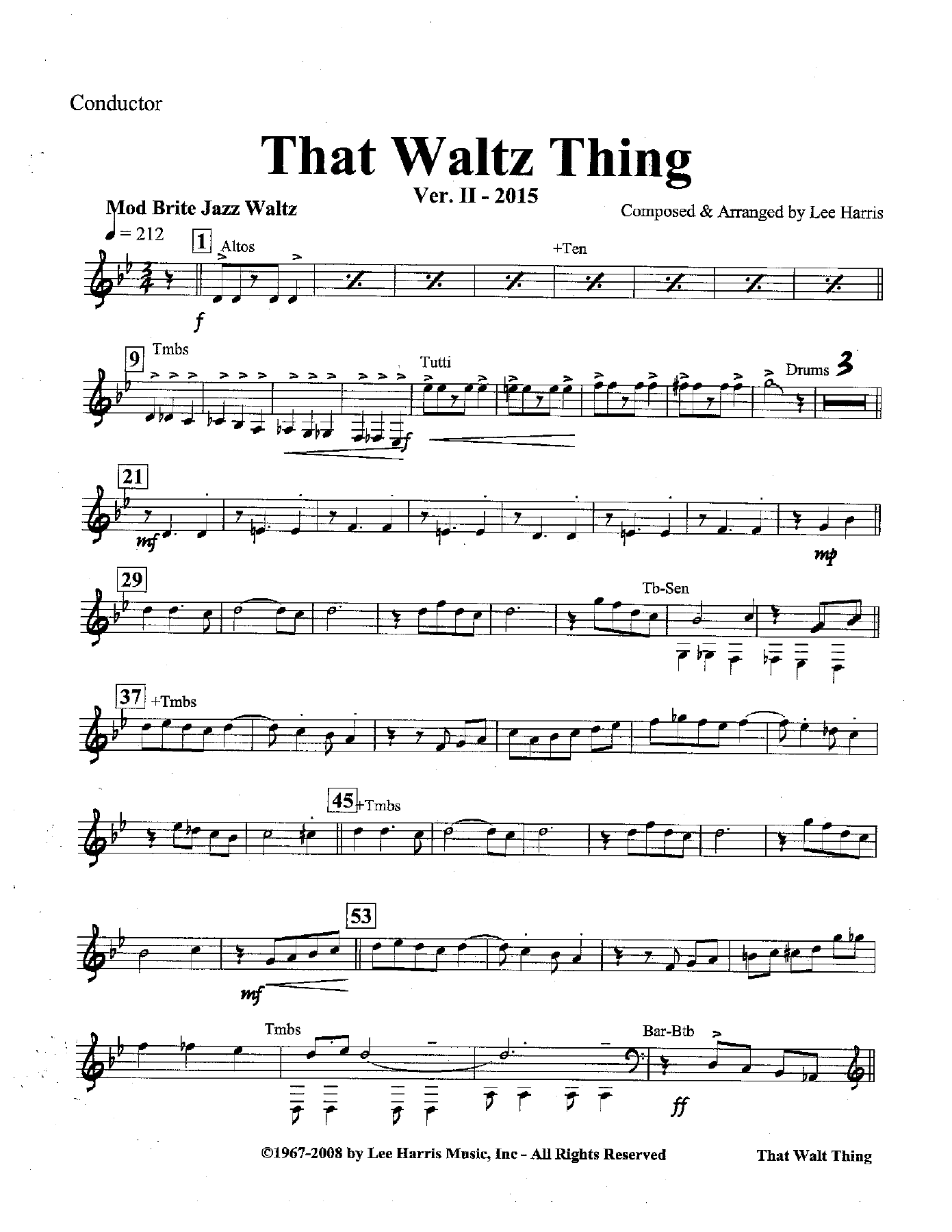 That Waltz Thing — sheet music preview