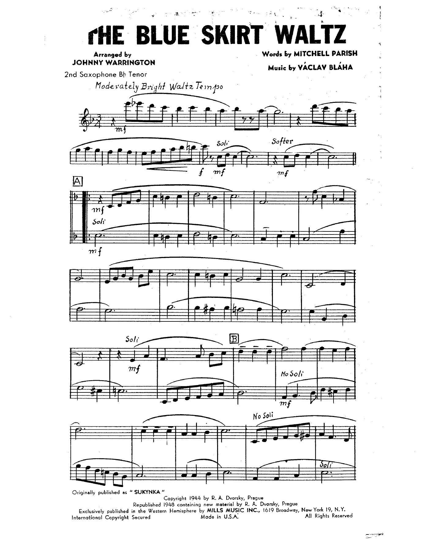 The Blue Skirt Waltz — page 3