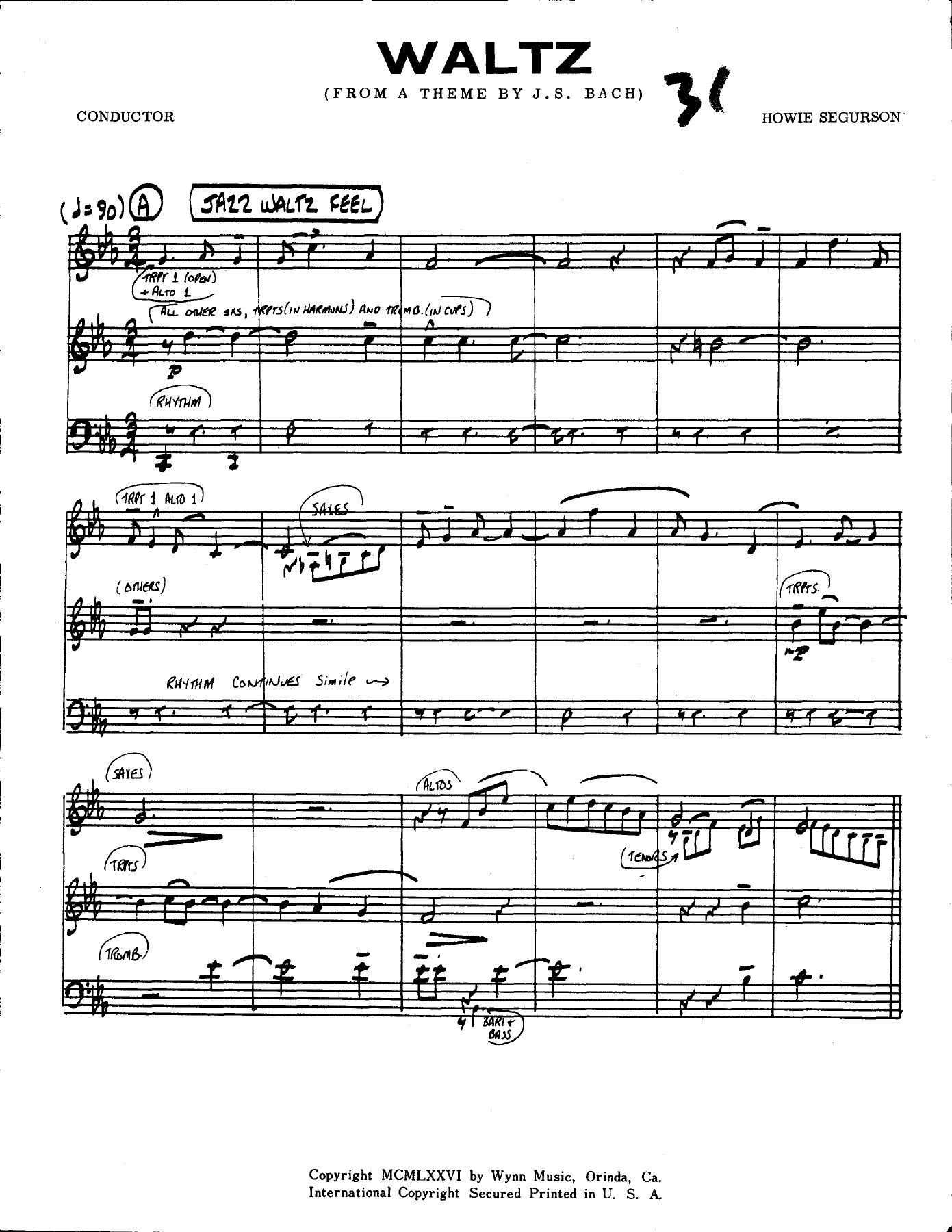 Waltz — sheet music preview