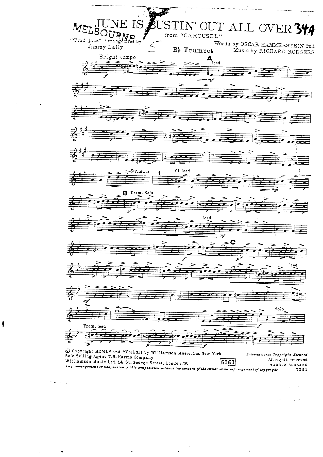 June Is Bustin' Out All Over R.Rodgers — sheet music preview