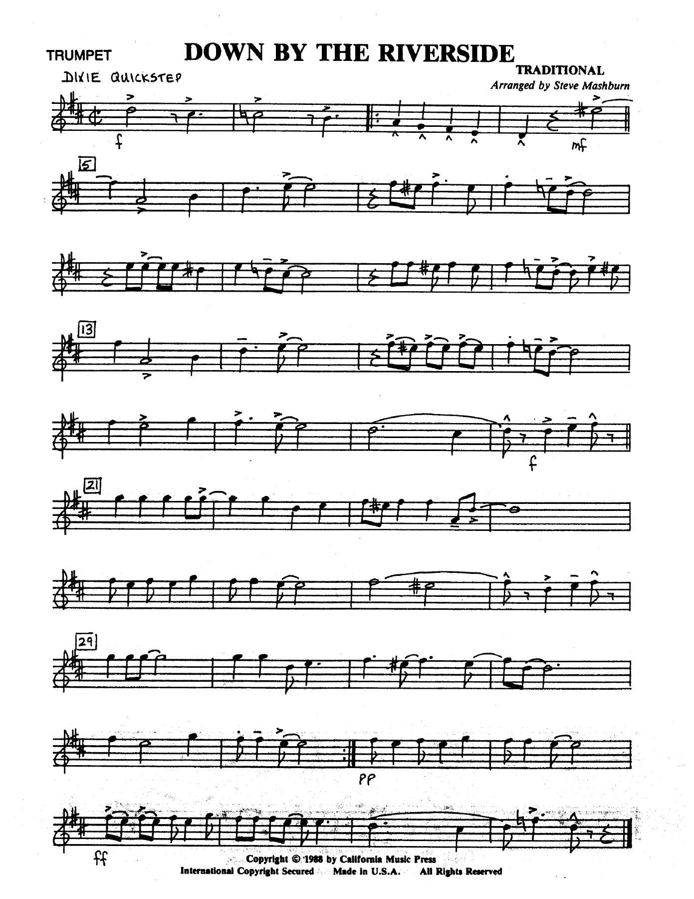 Down By The Riverside Trad. — page 3