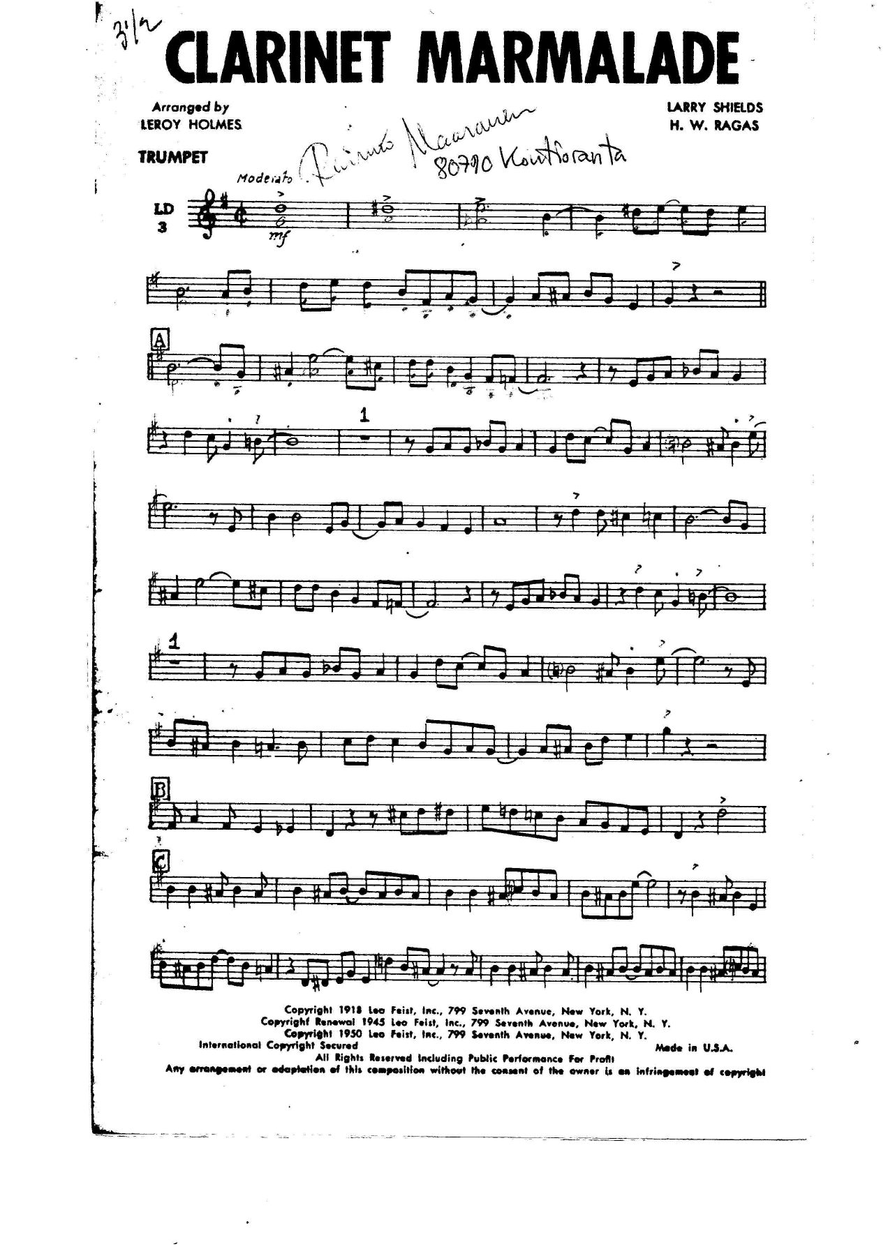 Clarinet Marmalade 2 — page 3