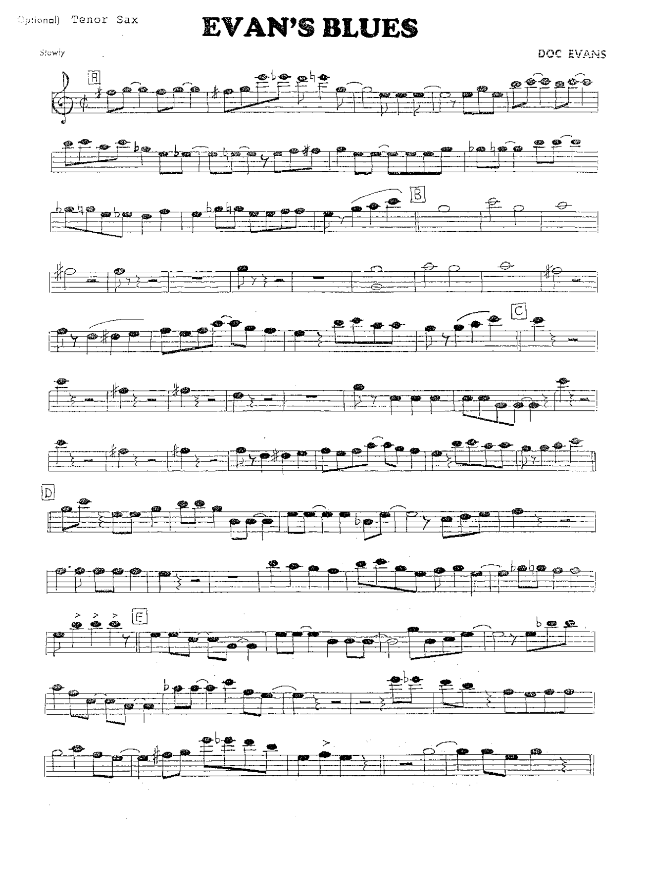 Evan's Blues — page 3
