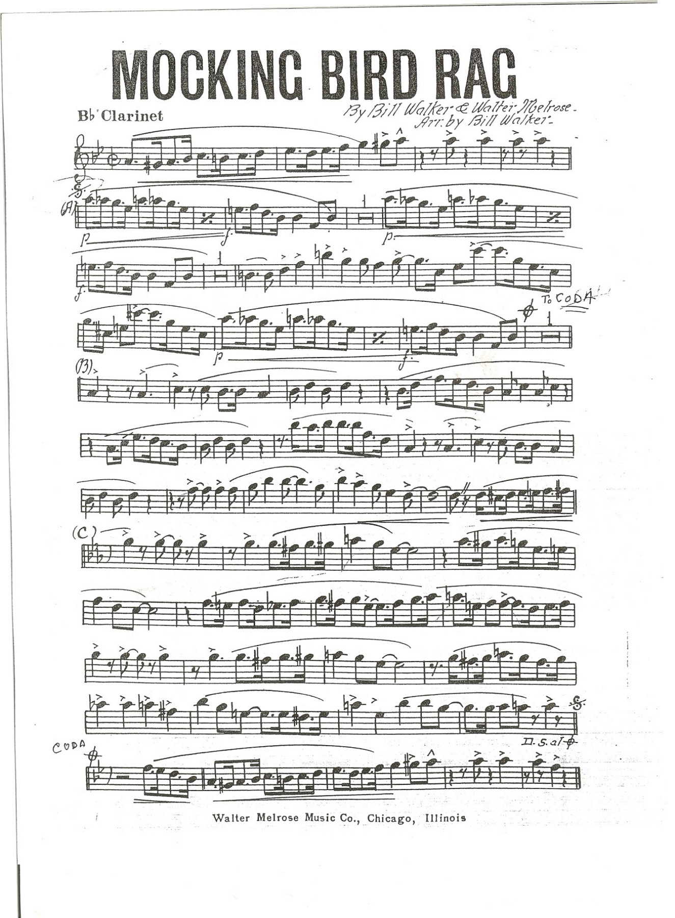 Mocking Bird Rag — page 2