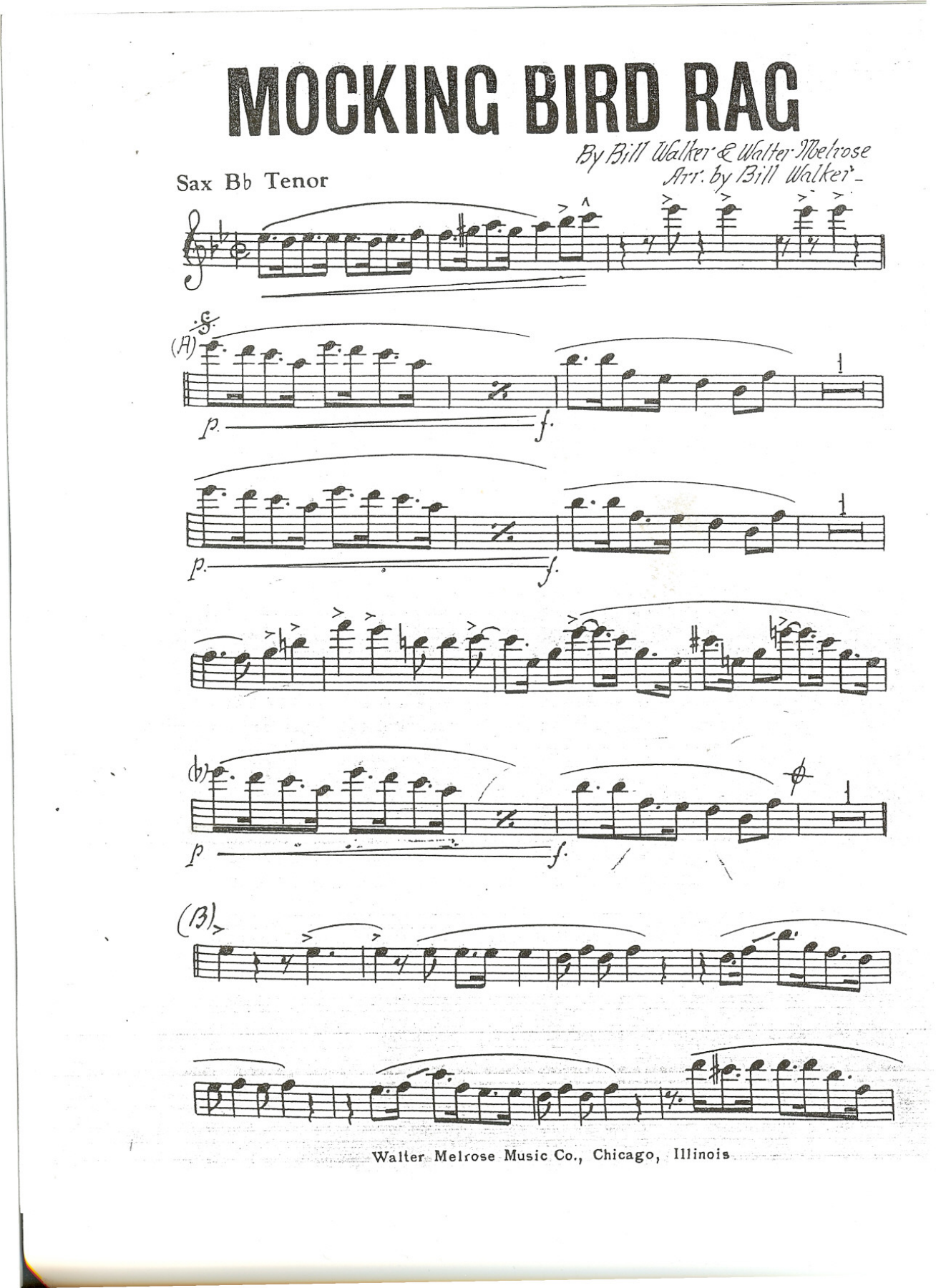 Mocking Bird Rag — page 3
