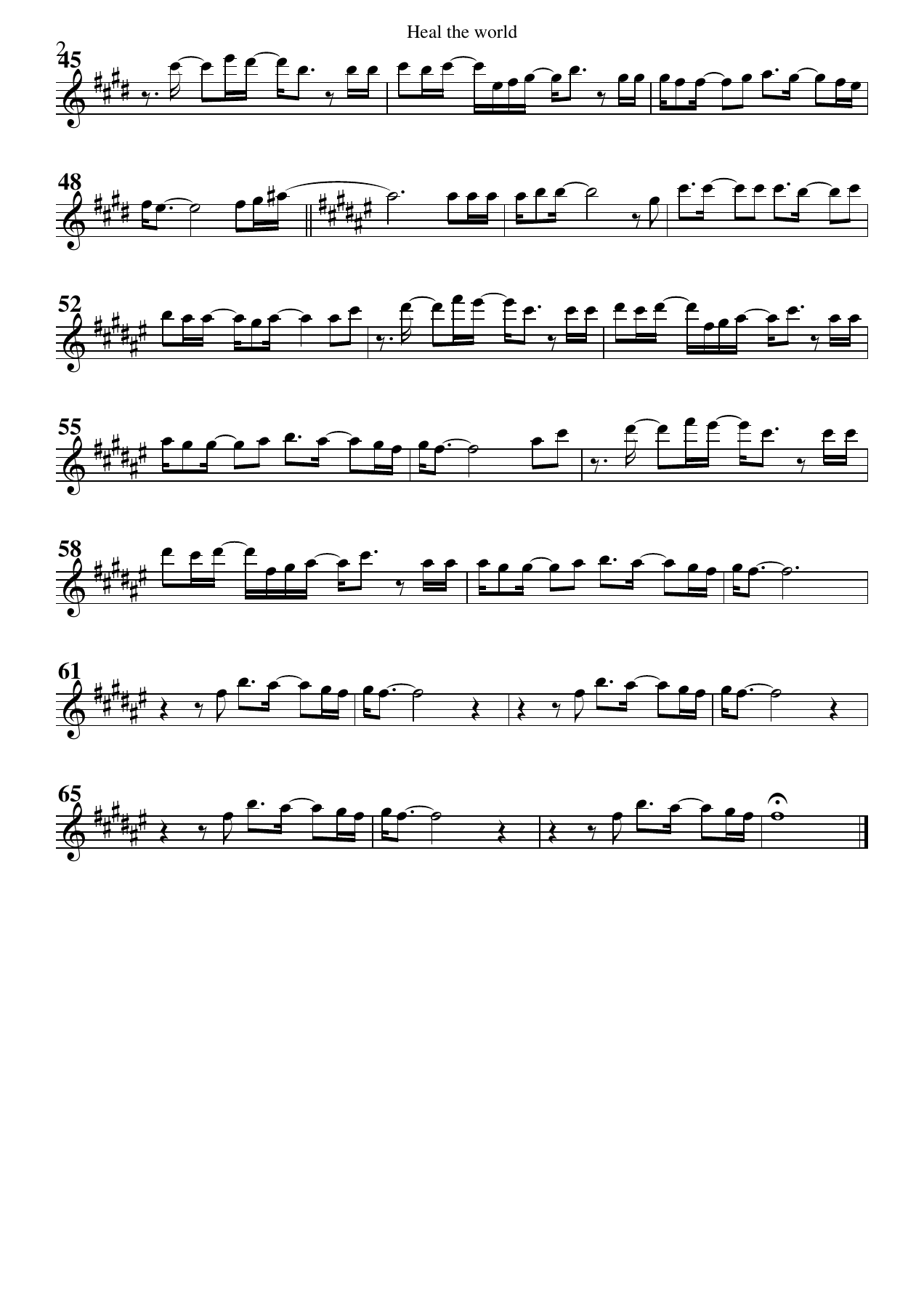 Heal The World M.Jackson — page 2