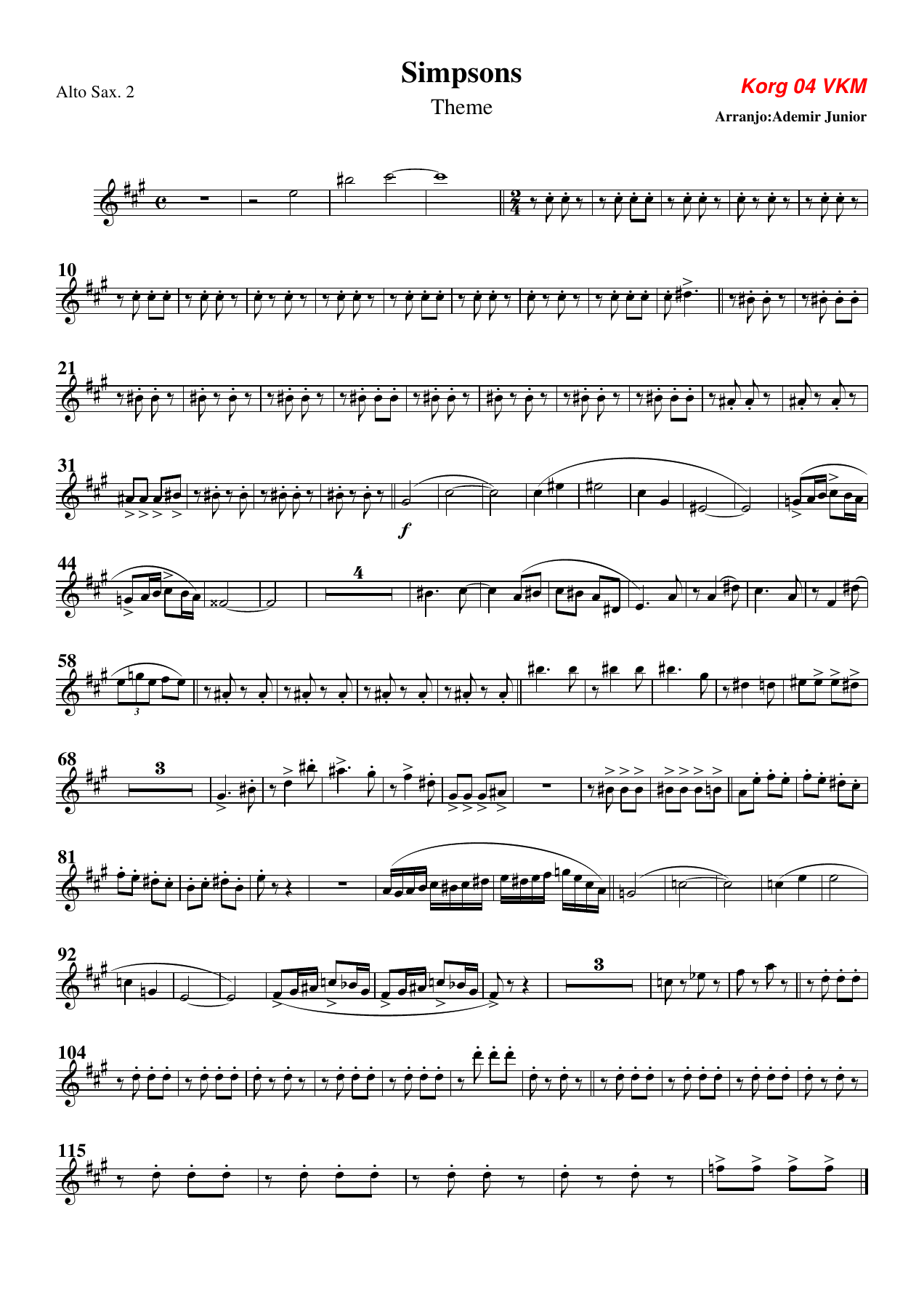 Simpsons Theme — page 2