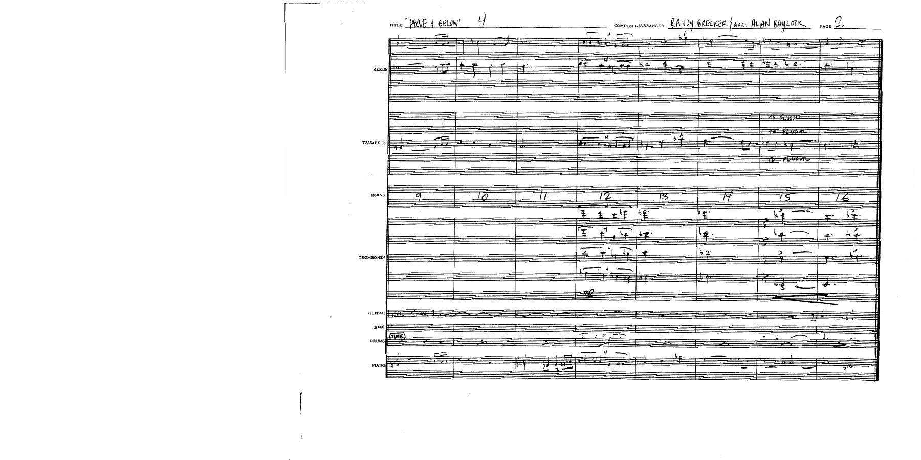 Above And Below (R.Brecker-A.Baylock) MP3 — page 2