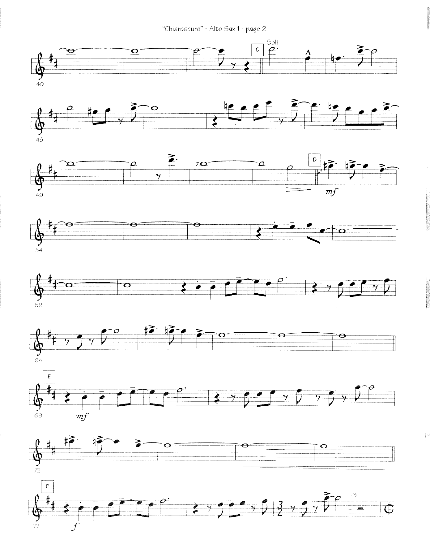 Chiaroscuro (A.Baylock) Samba — page 2