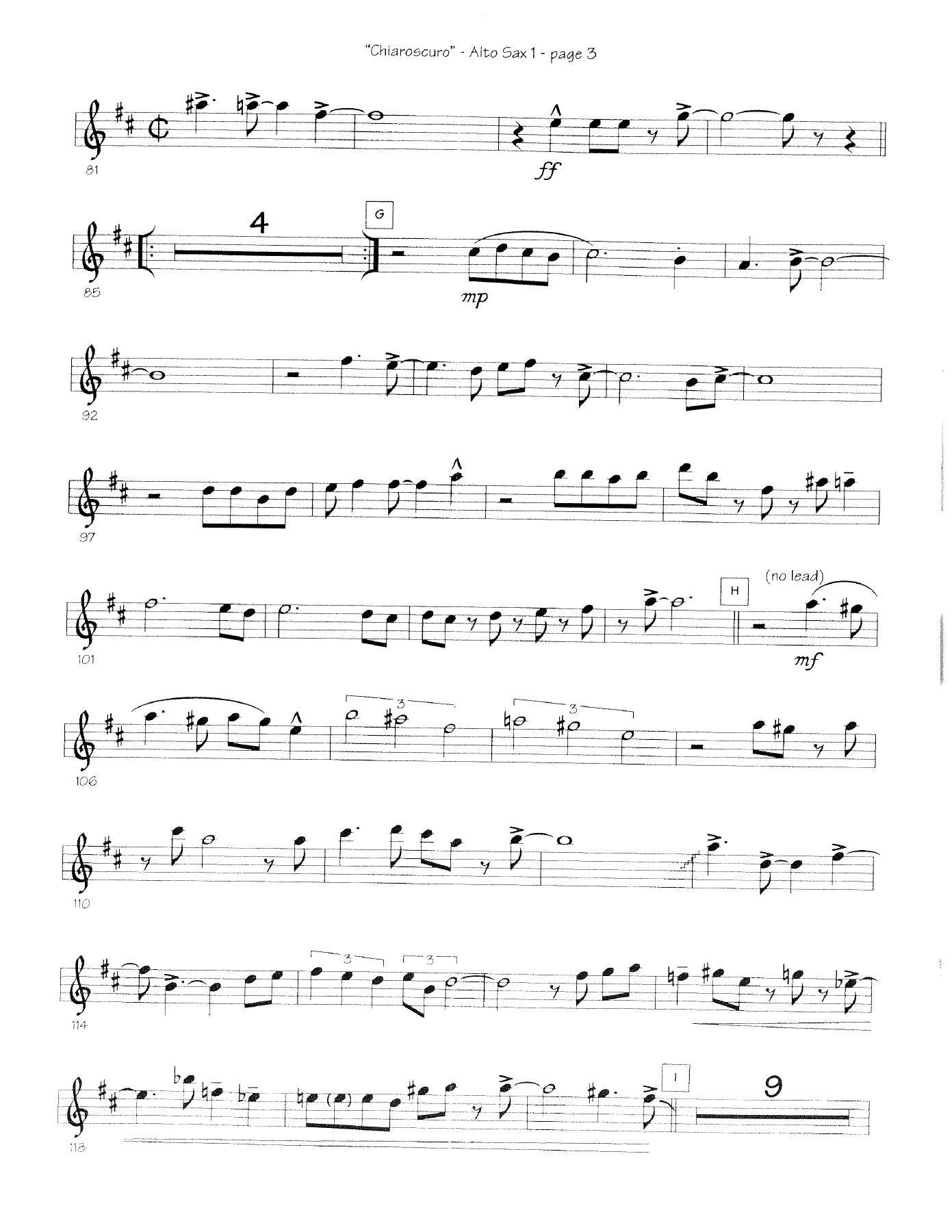 Chiaroscuro (A.Baylock) Samba — page 3