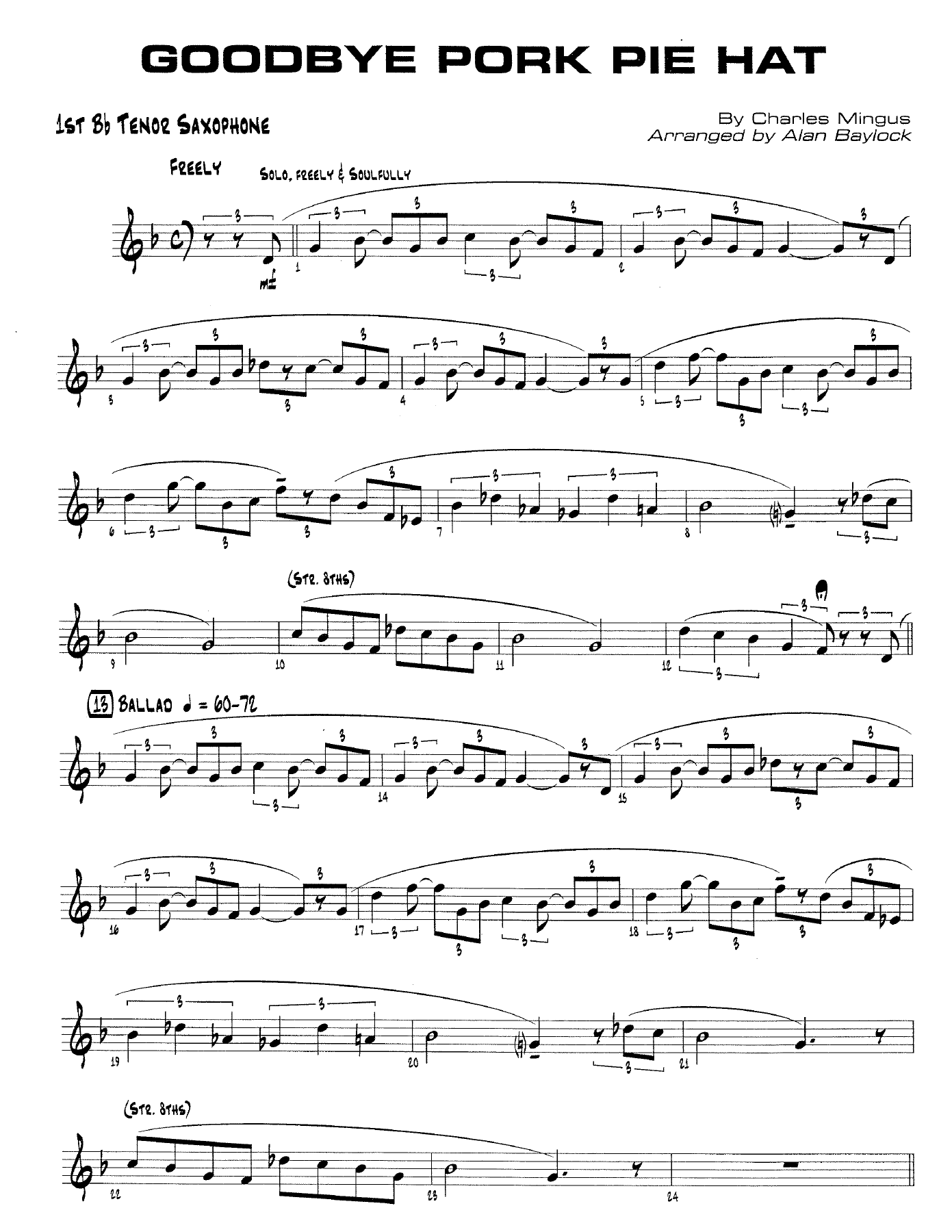 Goodbye Pork Pie Hat (A.Baylock) C.Mingus — page 3