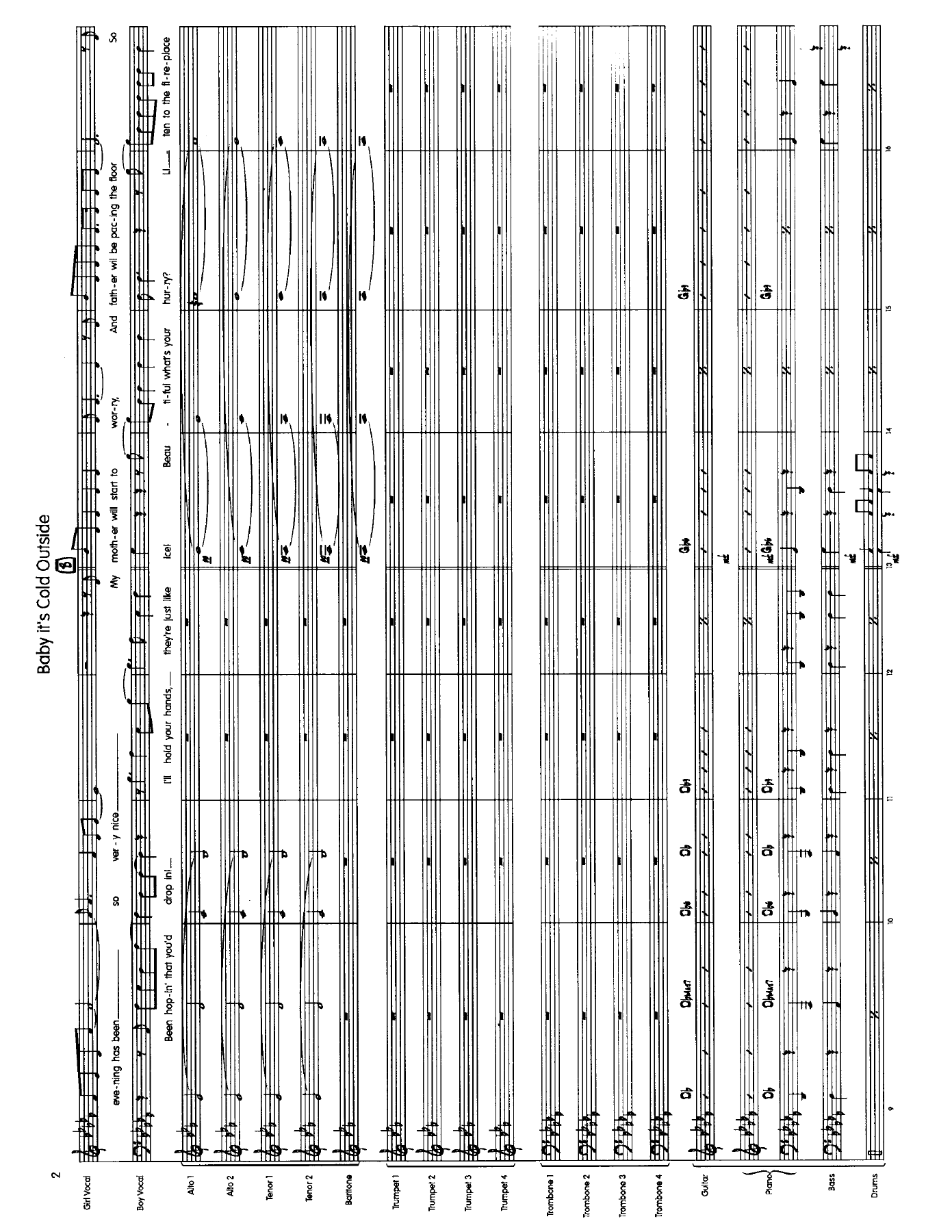 Baby, It's Cold Outside (A.Glasscock) Voc. Duet. — page 2