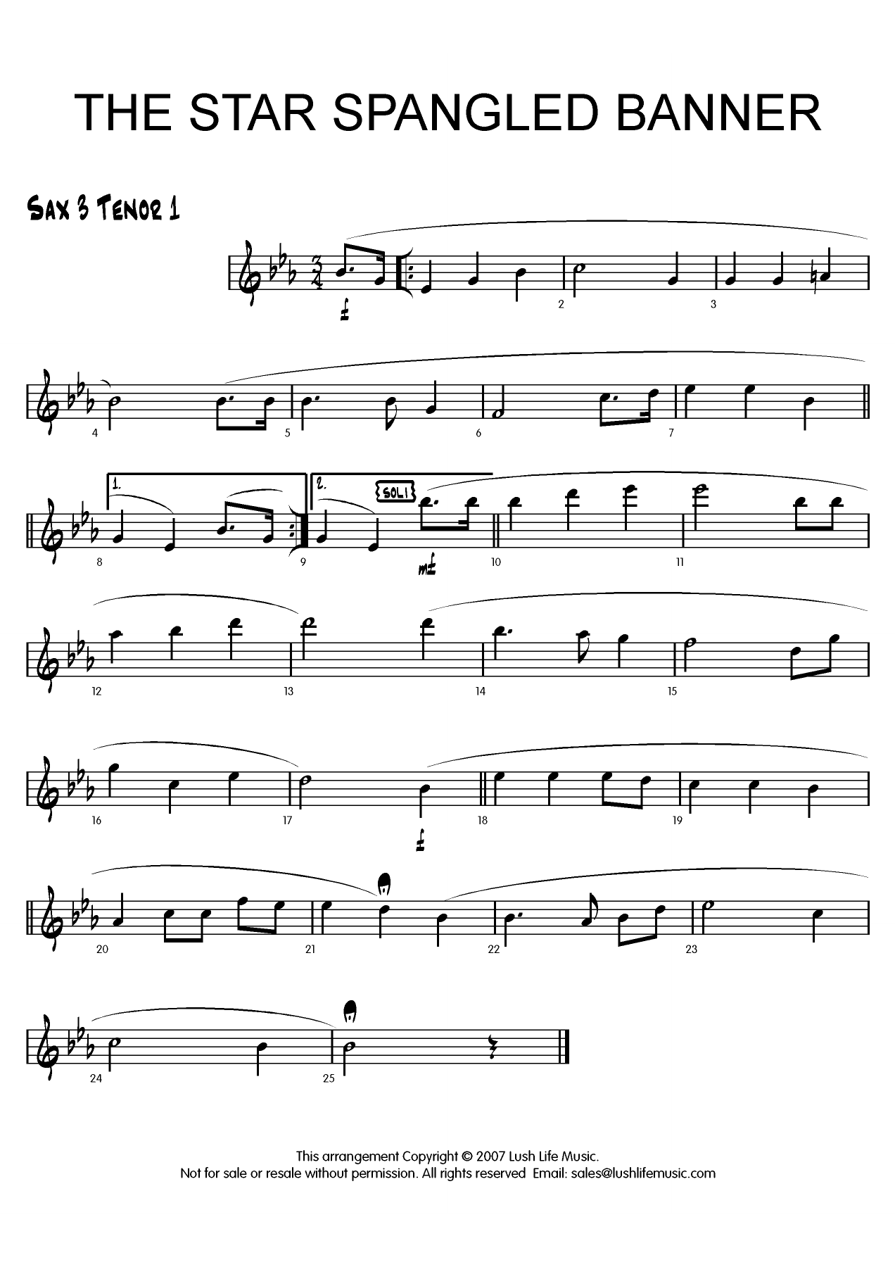 The Star Spangled Banner (A.Glasscock) himn USA — page 3