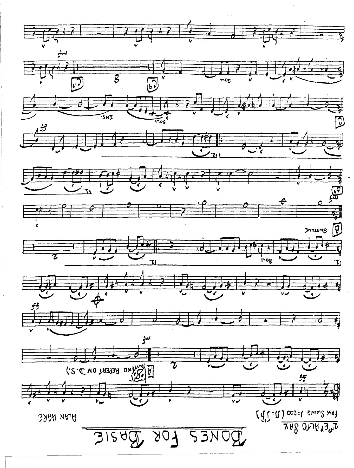 Bones For  Basie (A.Hare) 2 — page 3