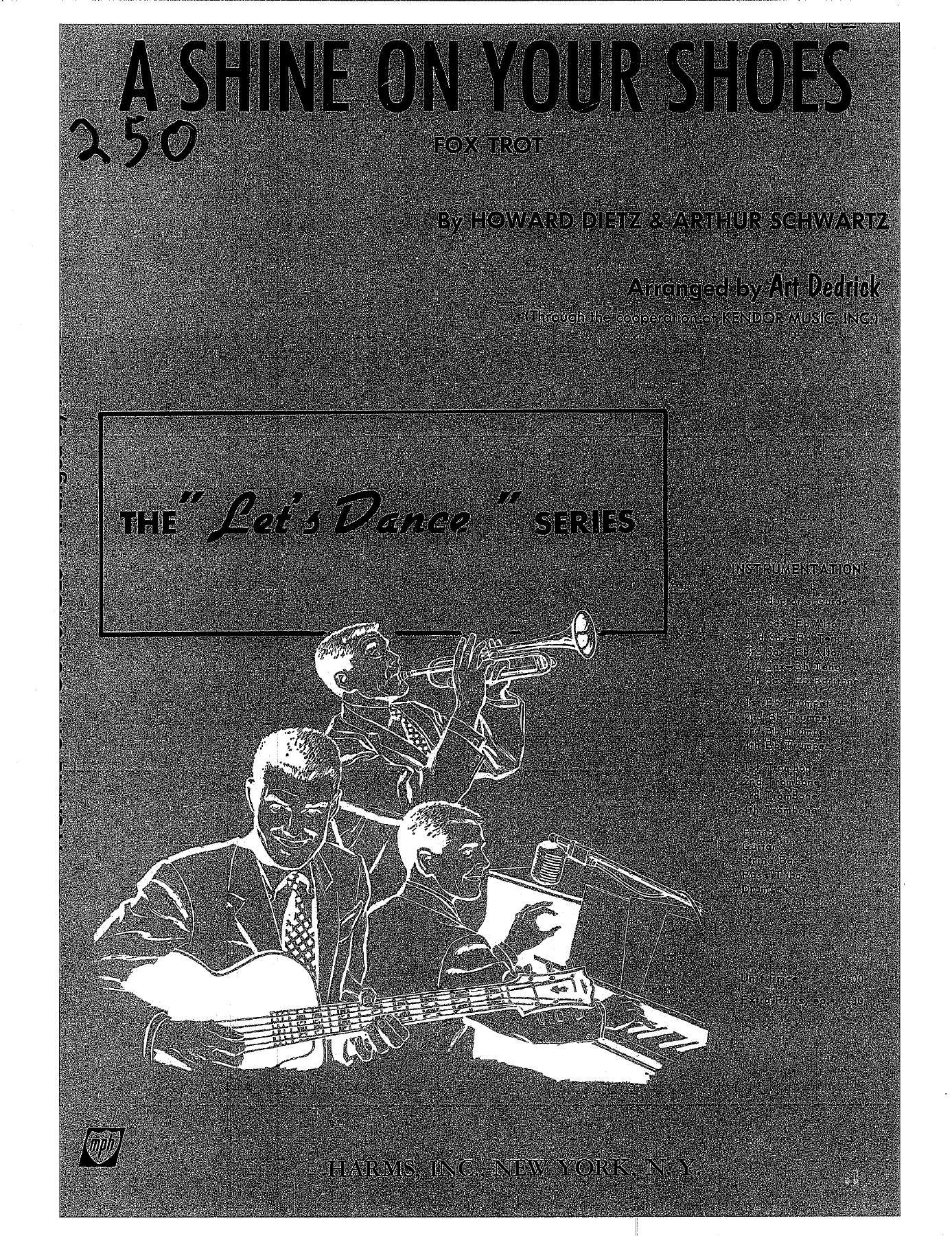 A Shine On Your Shoes — Big Band sheet music arranged by A.Dedrick | Jazz Standard