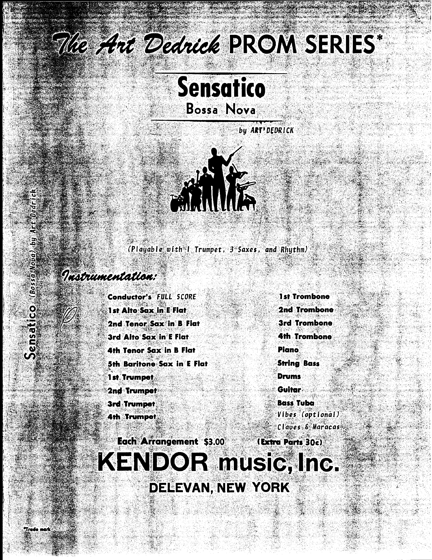Sensatico — sheet music cover (first page)