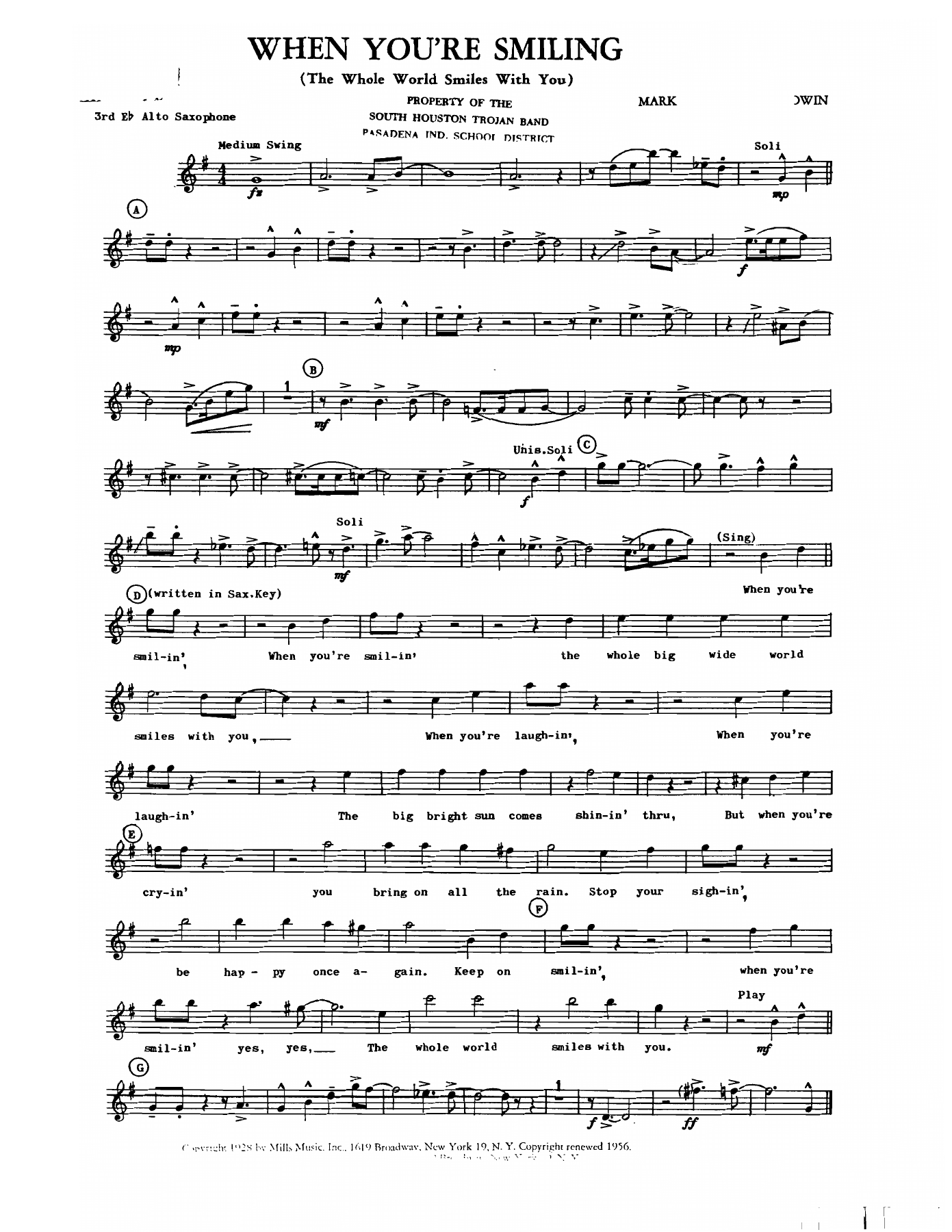 When You're Smiling (A.Dedrick) Vocal — page 2