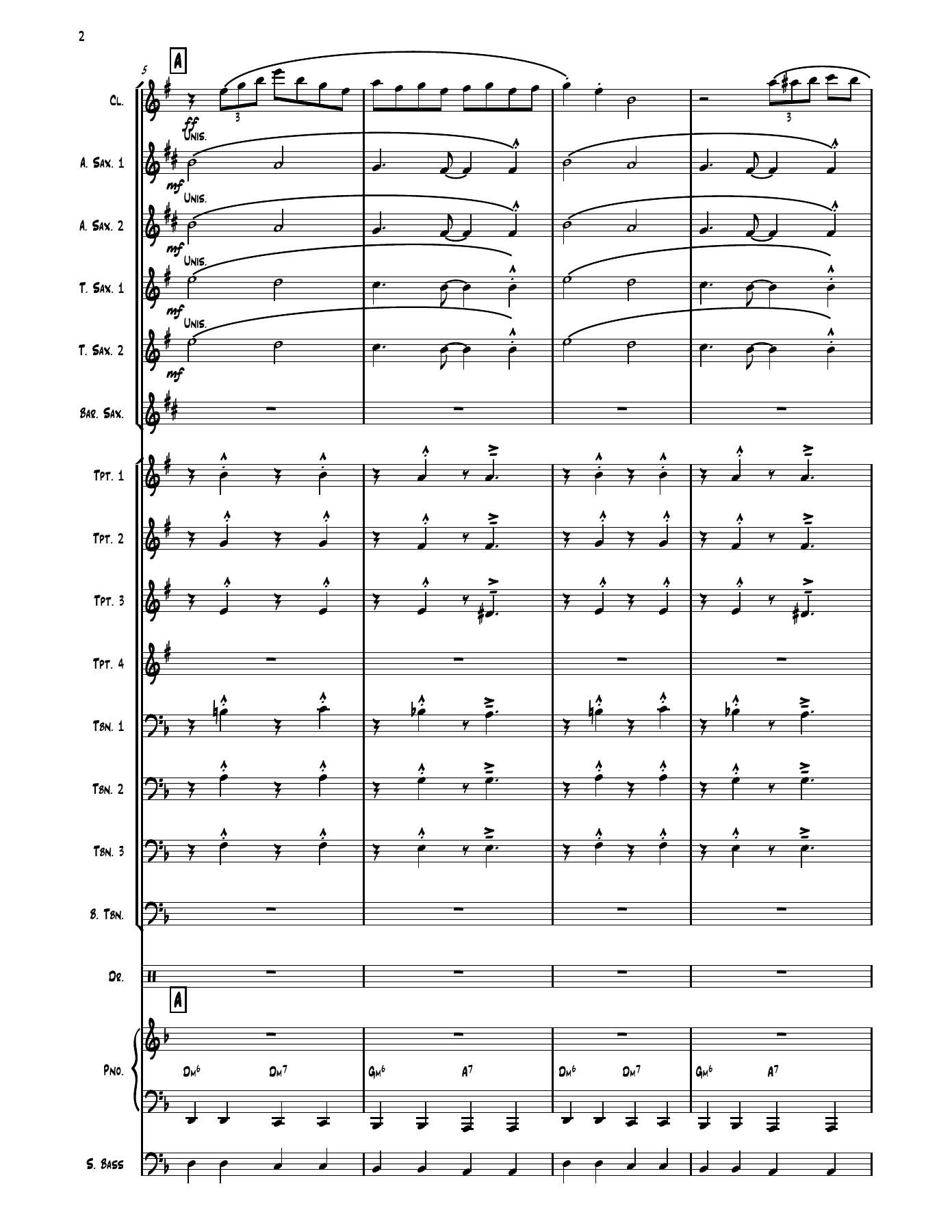 Man From Mars (A.Shaw) Clarinet Solo — page 2