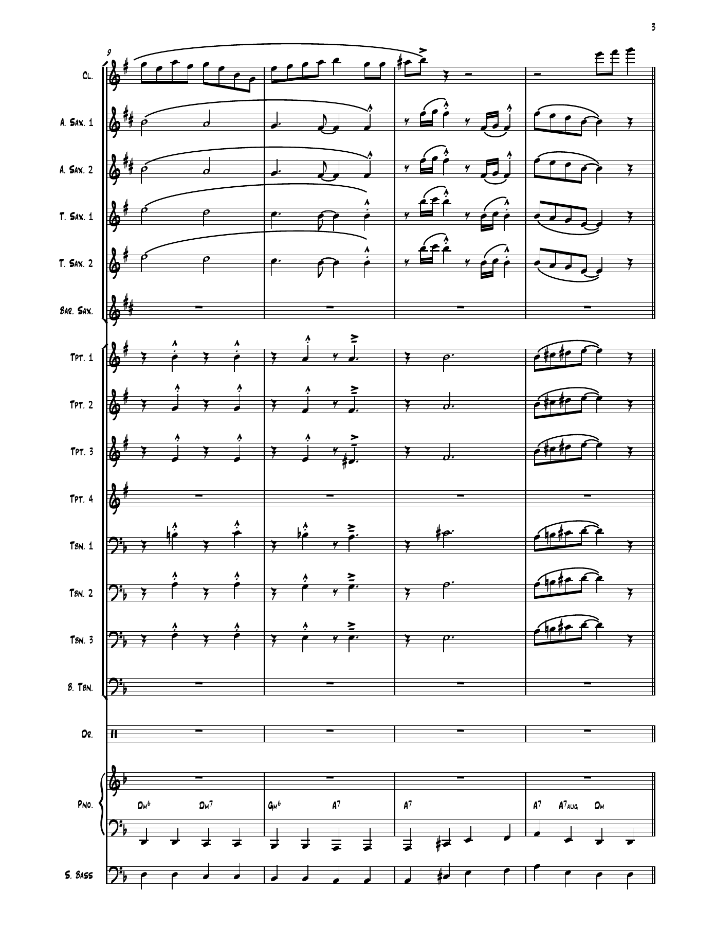 Man From Mars (A.Shaw) Clarinet Solo — page 3