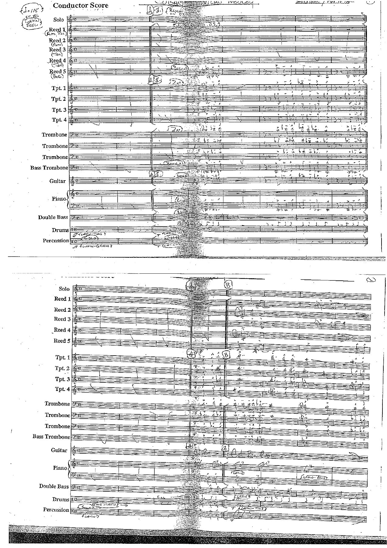 Cuban -American Medley — sheet music cover (first page)