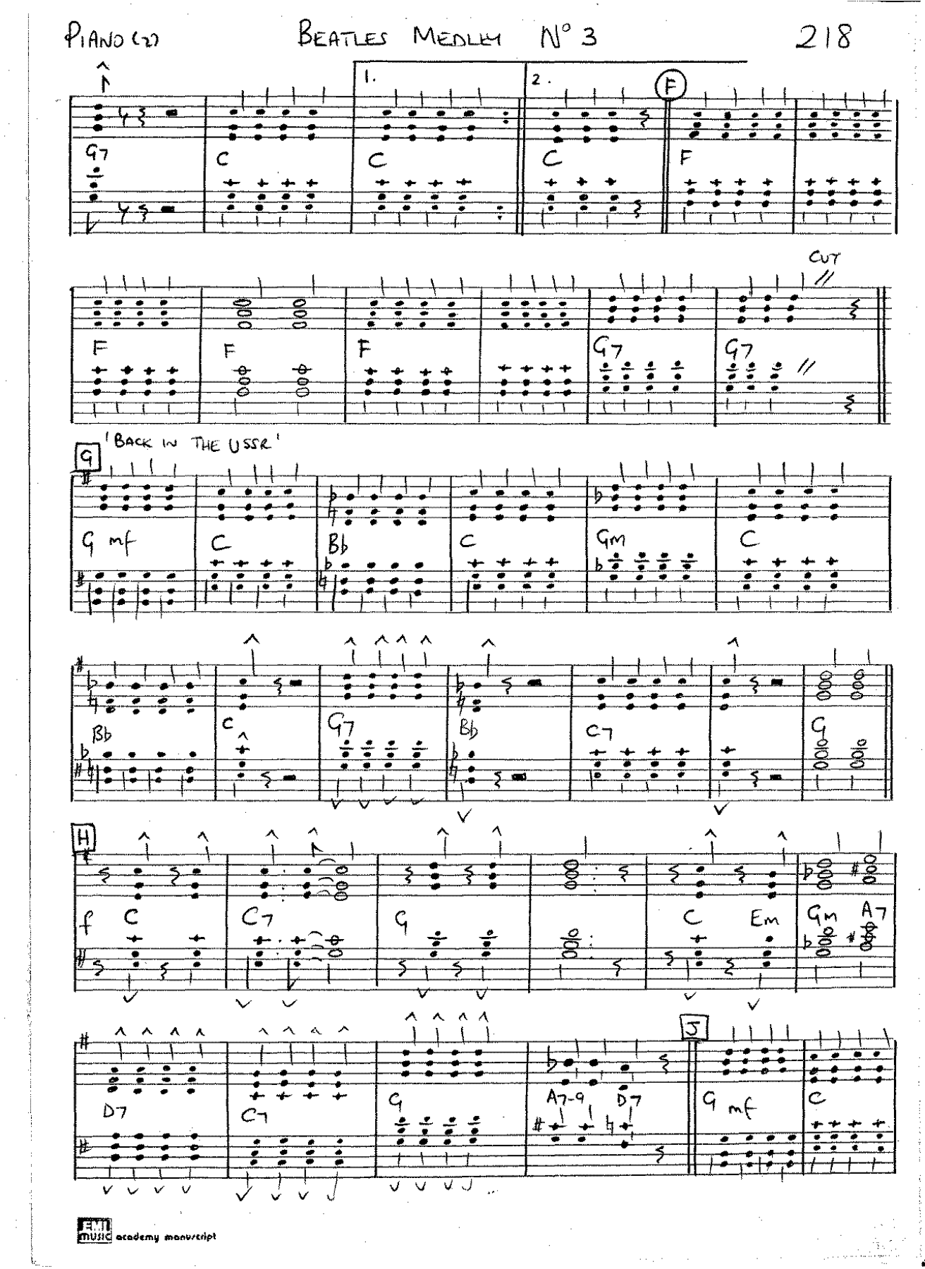 Beatles Hits Medley3 — page 2