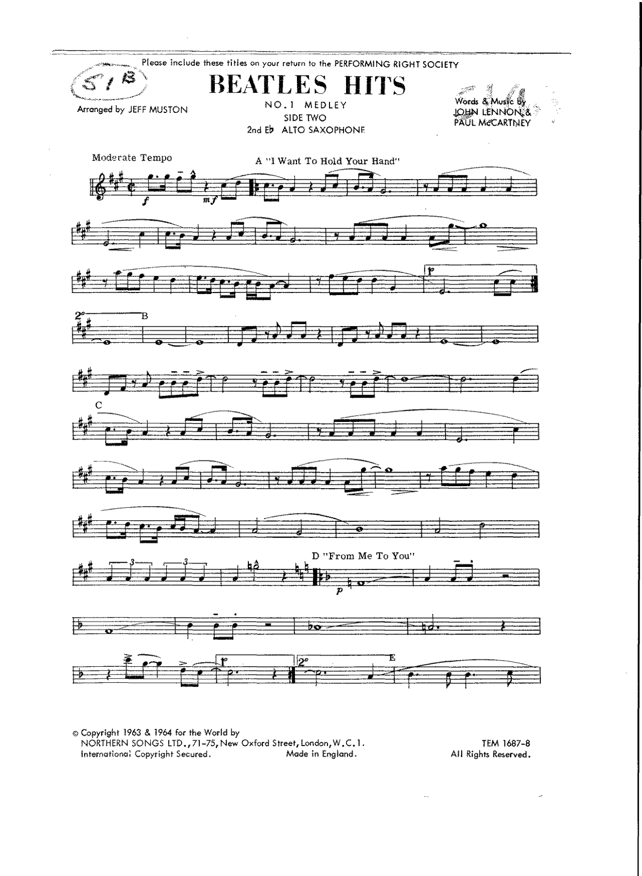 Beatles Hits Pt 2 (J.Muston) Beatles — page 3