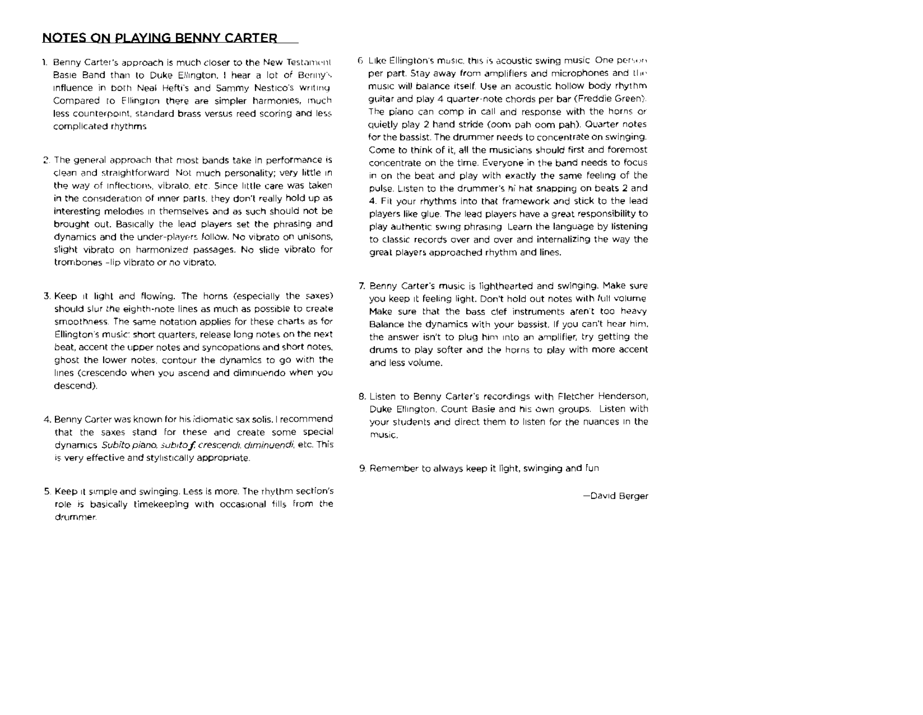 Again And Again (B.Carter) D.Berger — page 2