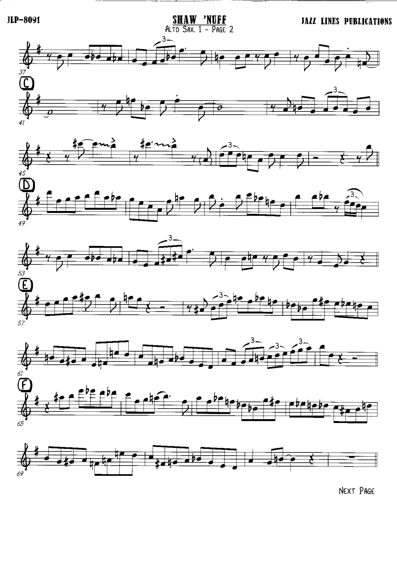 Benny Carter Sax — page 2