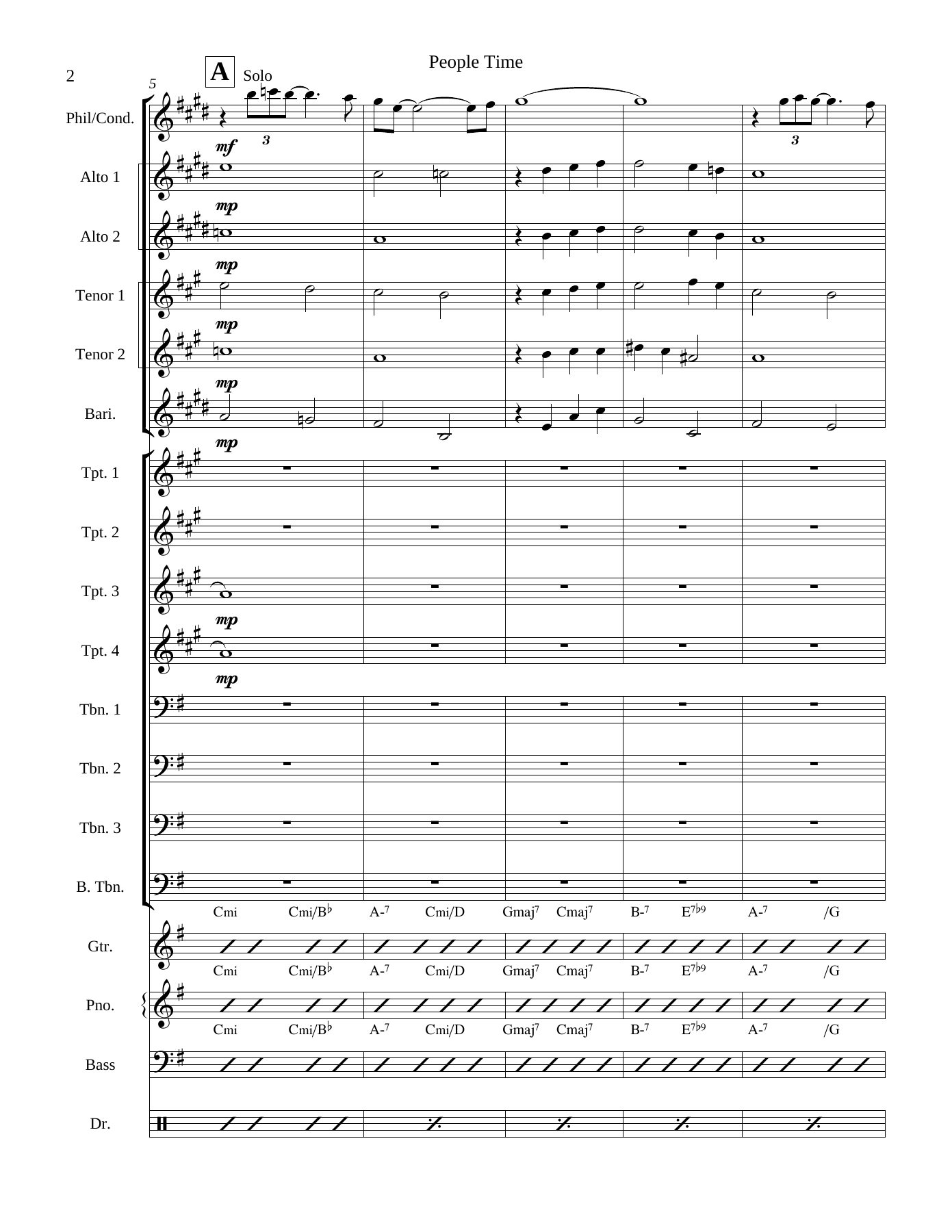 People Time (B.Carter) P.Woods — page 2