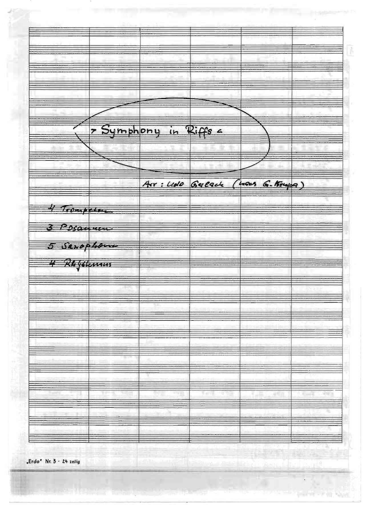 Symphony In Riffs (B.Carter) G.Krupa — sheet music preview