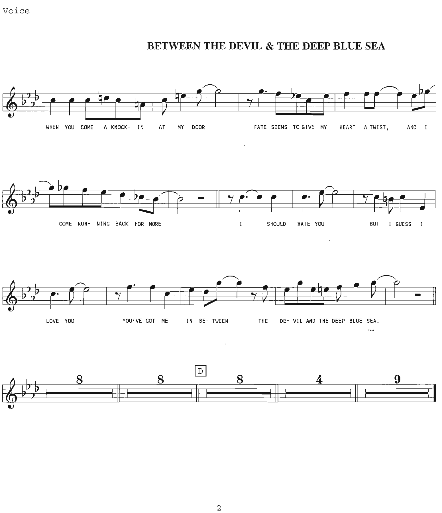 Between The Devil & Deep Blue Sea (F.Henderson) B.Goodman.voc MP3 — page 2